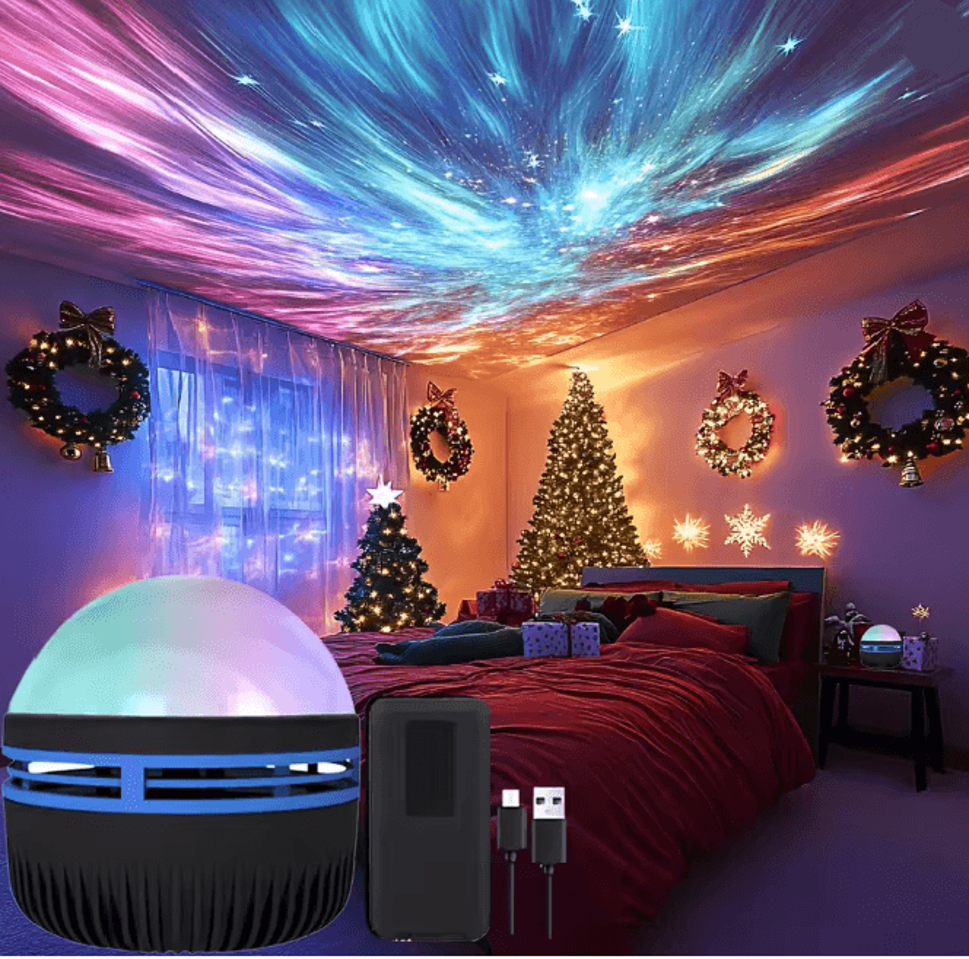 northern lights aurora projection lamp