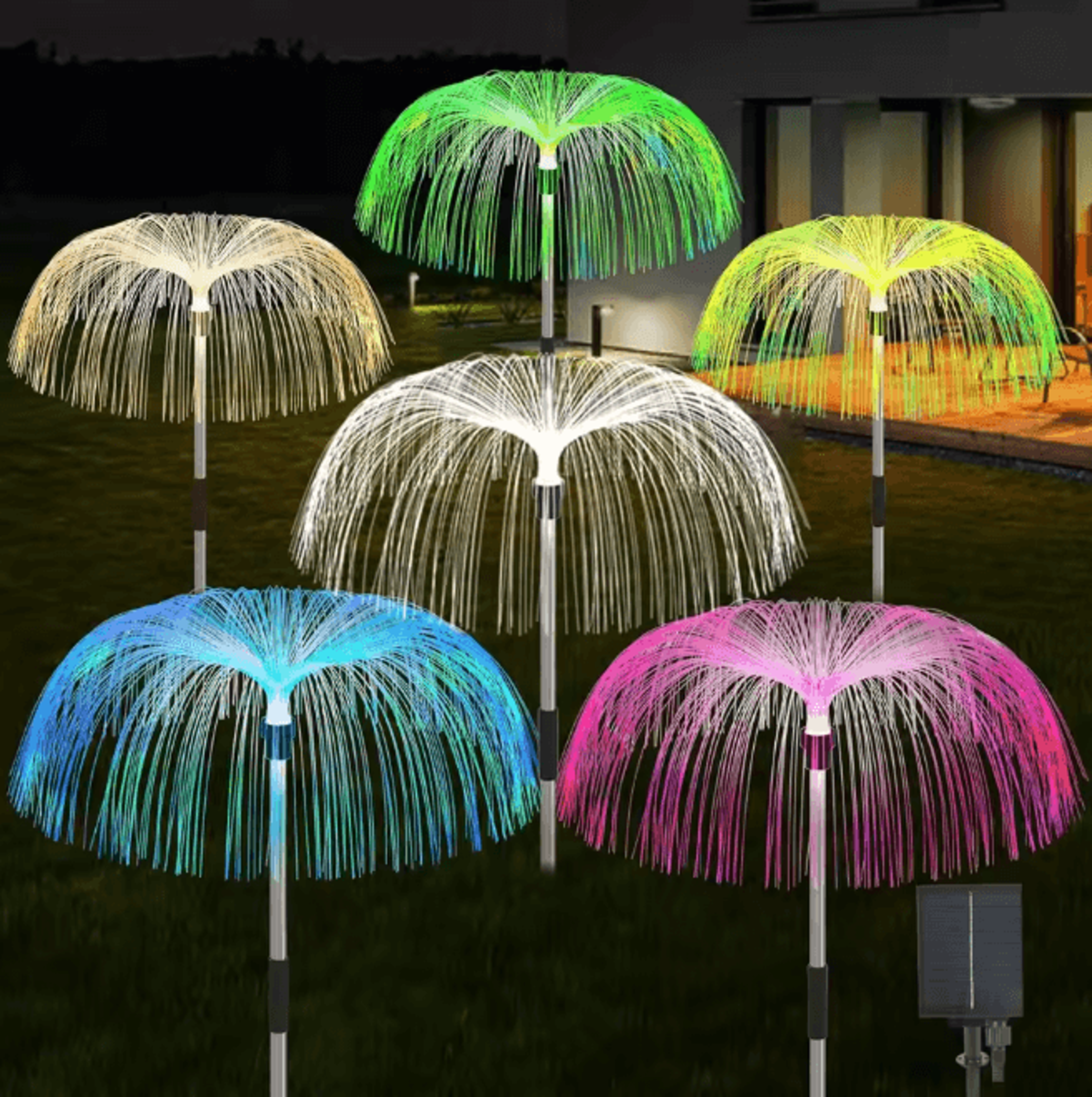 solar jellyfish garden light