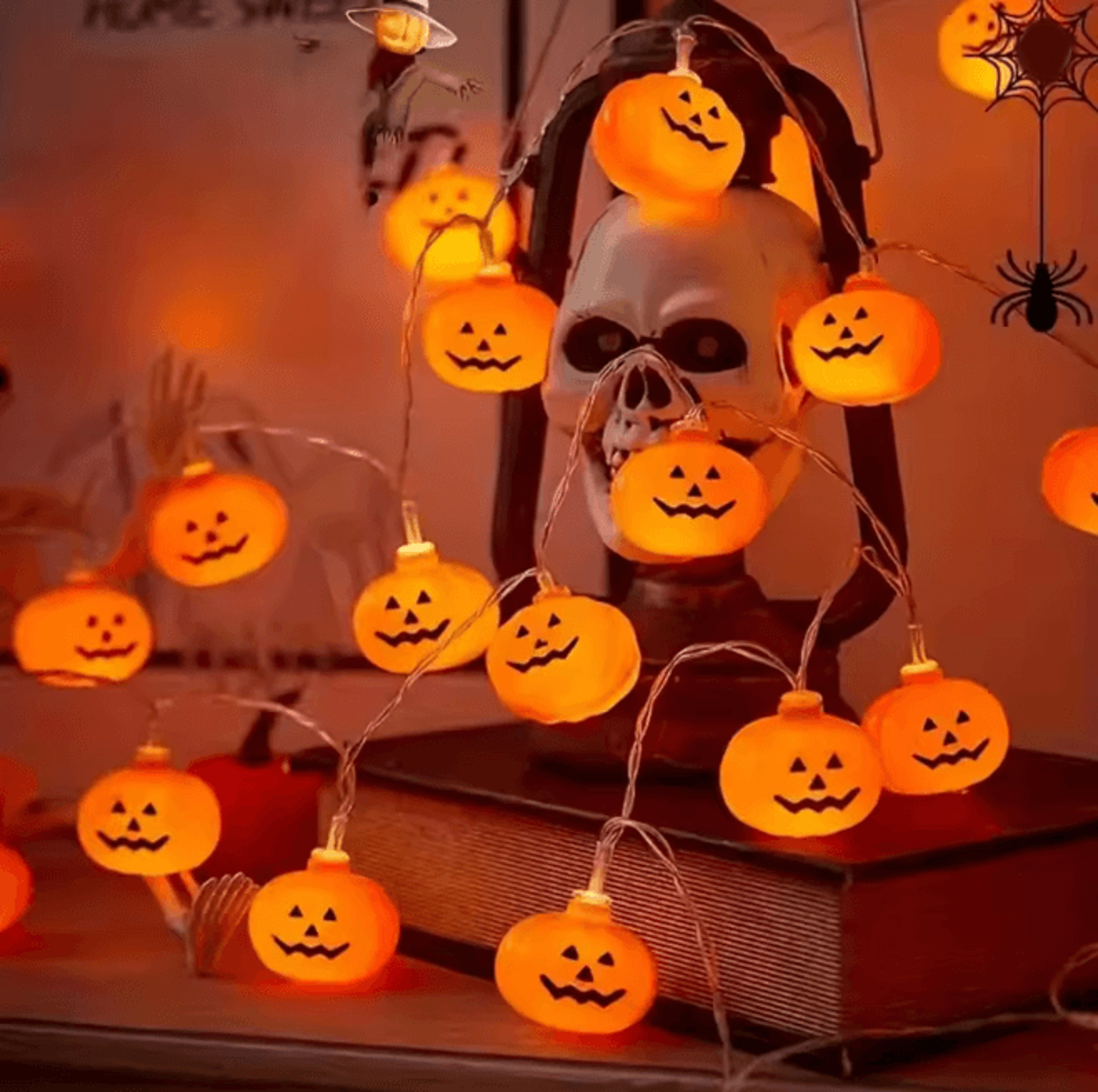 pumpkinglow halloween string light