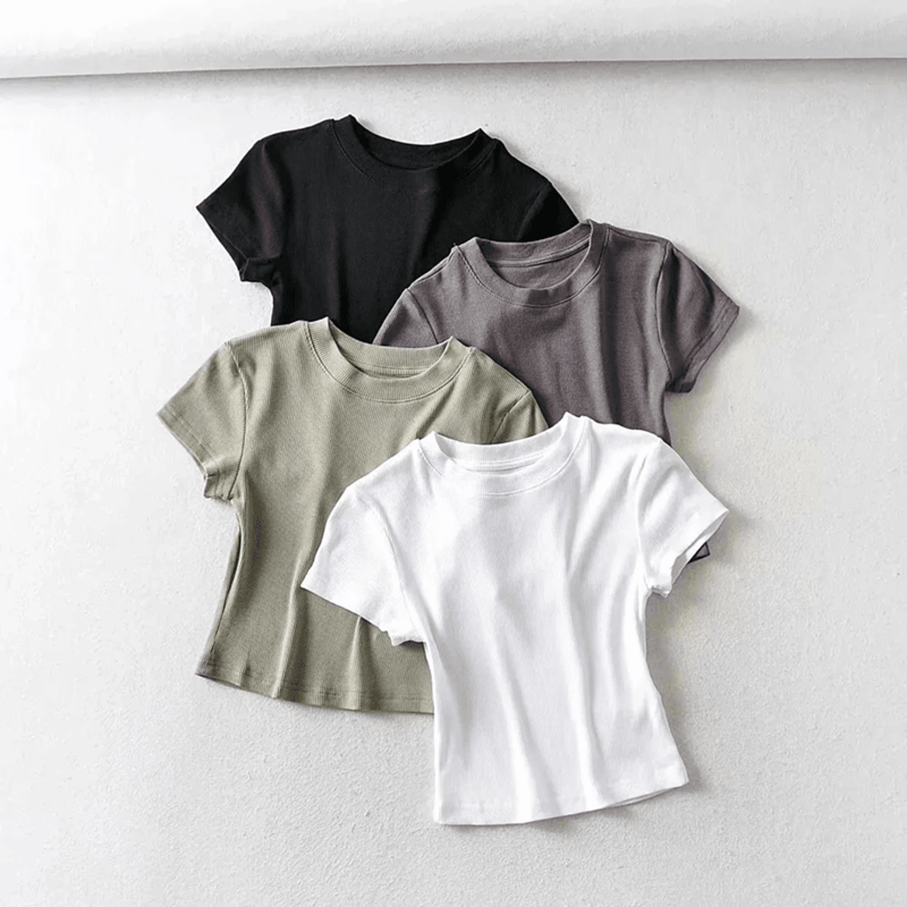 summerfit slim crop t shirt for women