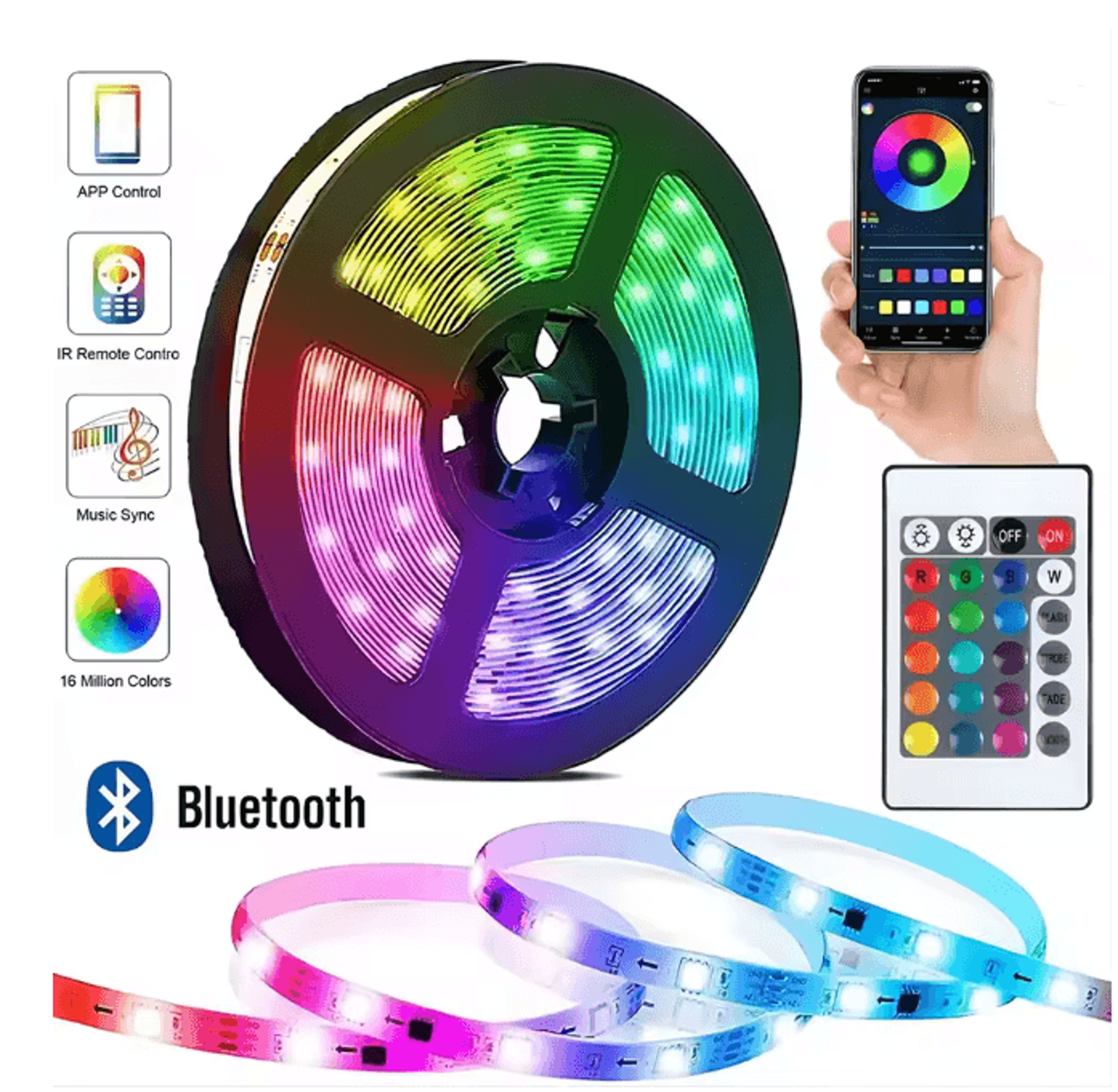 glowflex usb rgb led strip light