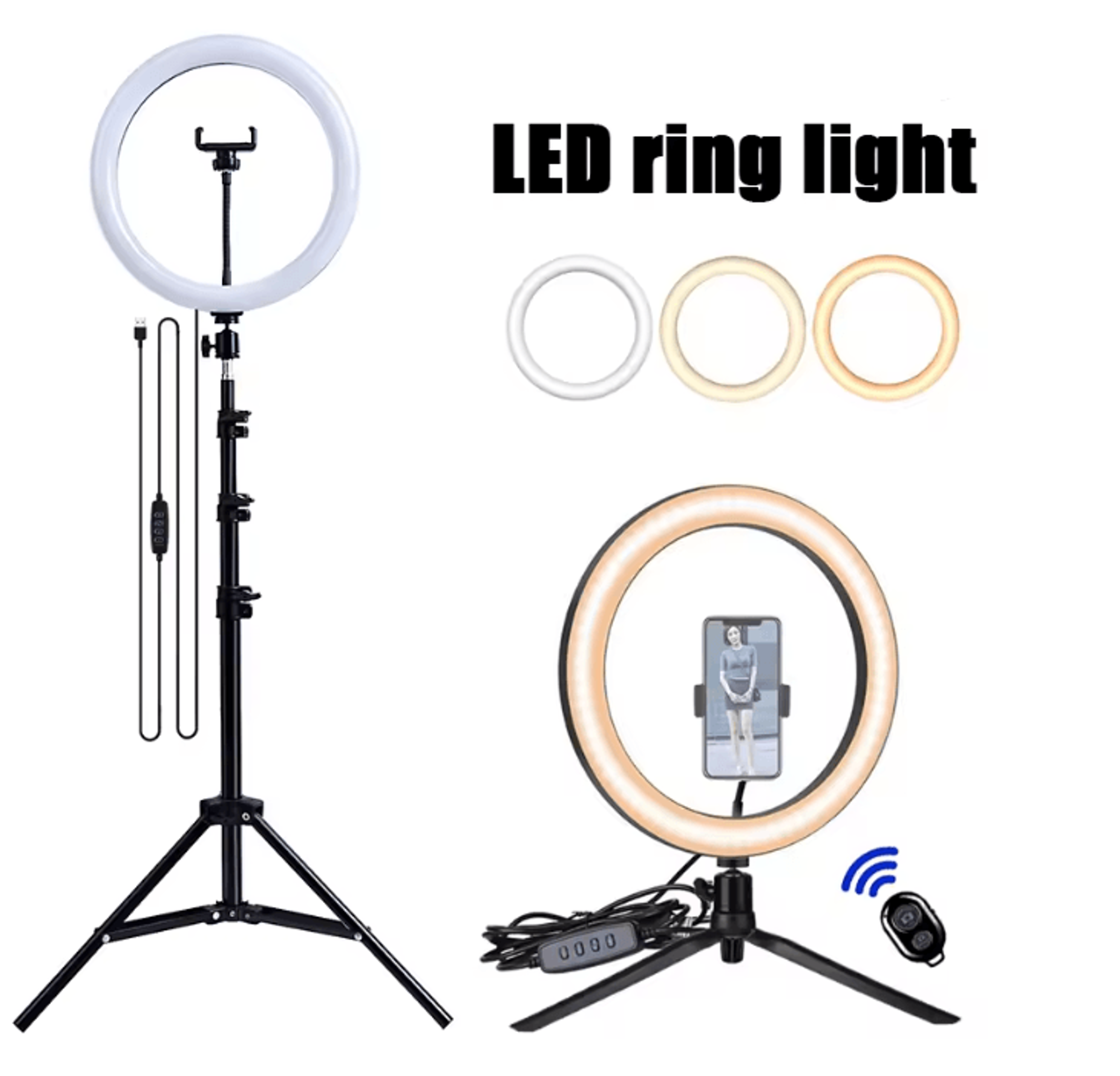 brightbeam led selfie ring light
