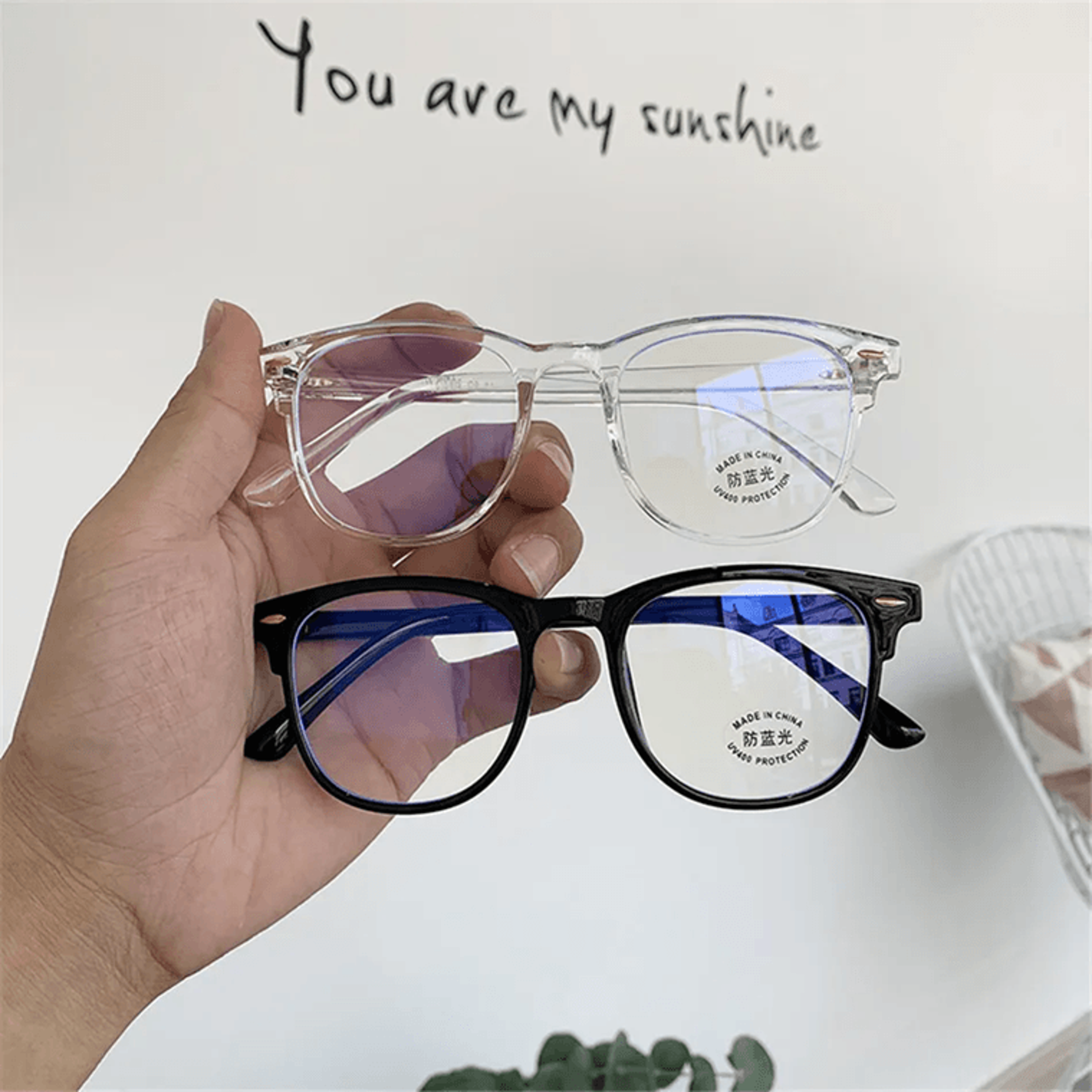 clearview classic transparent blue light blocking glasses