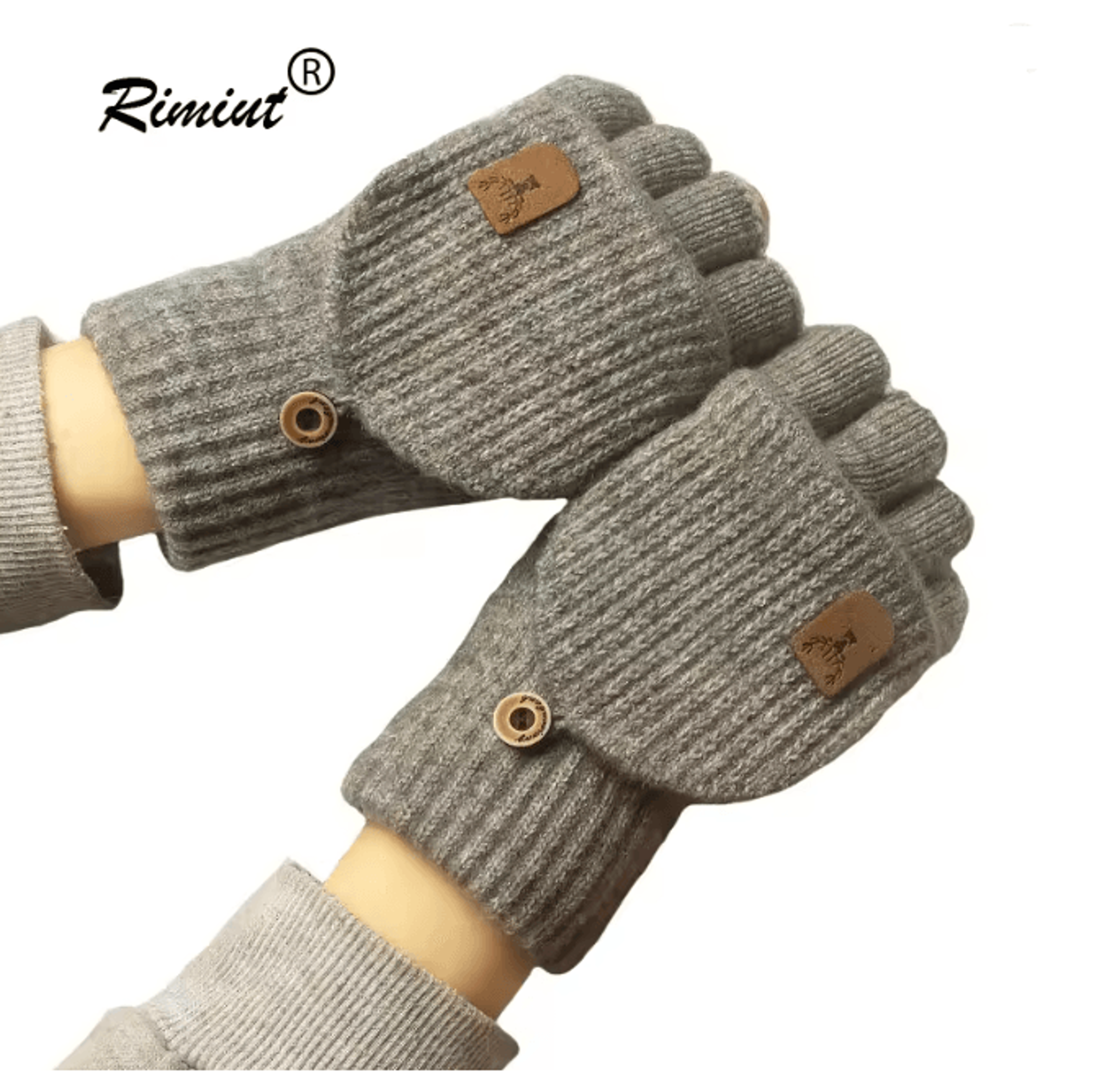 warmknit fingerless winter gloves