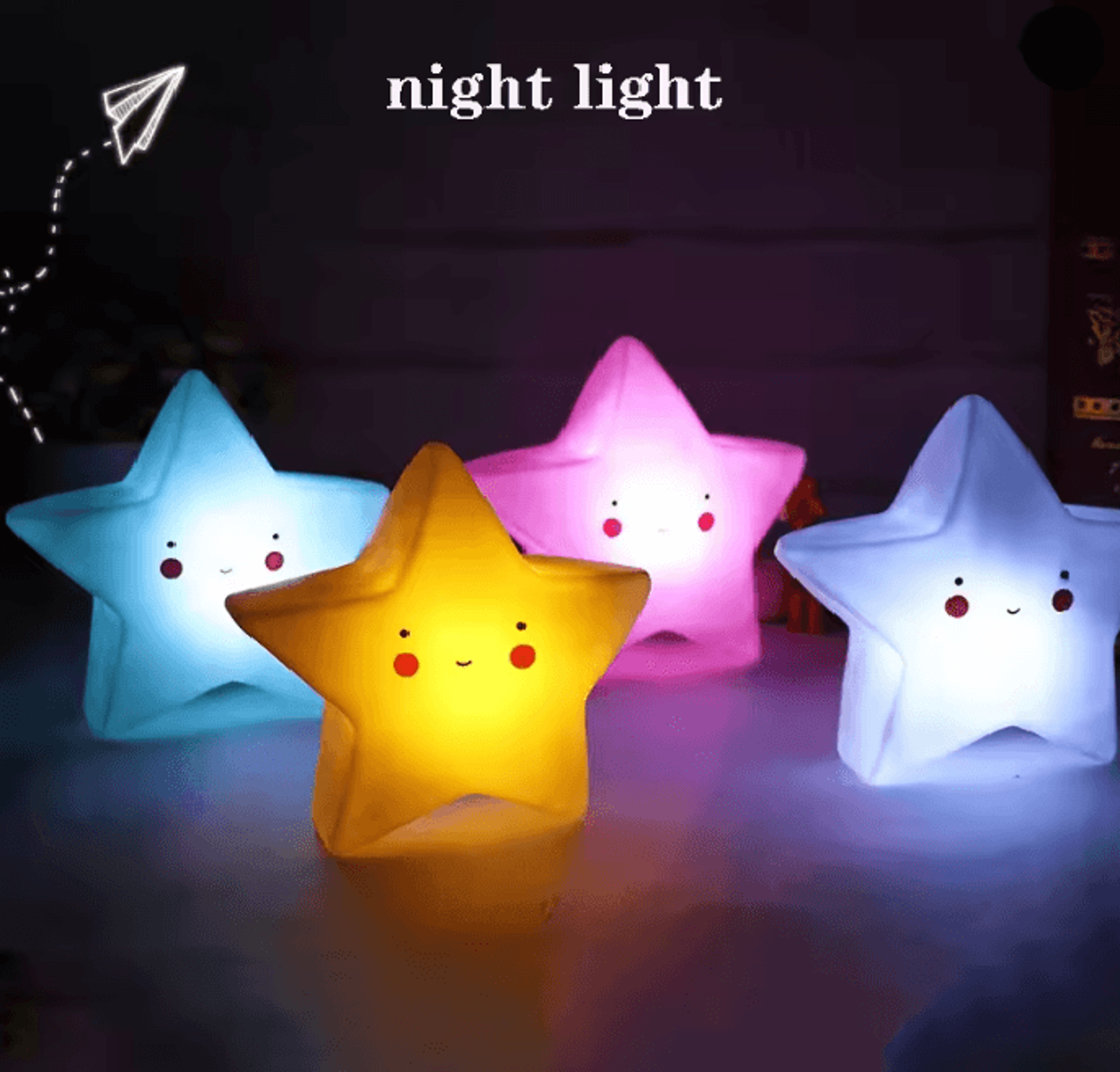 mini star moon led night light