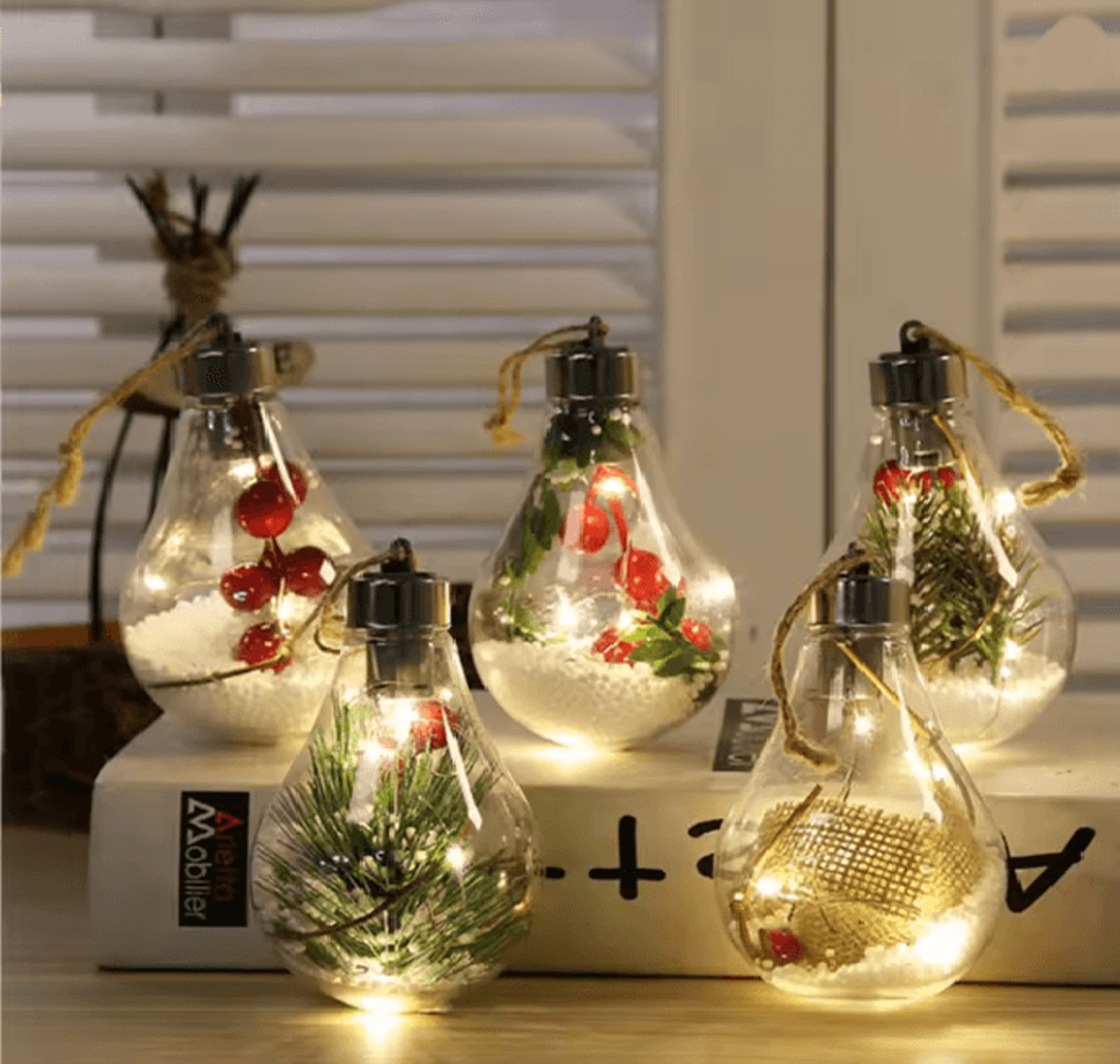 leaf globe led fairy bulb lights