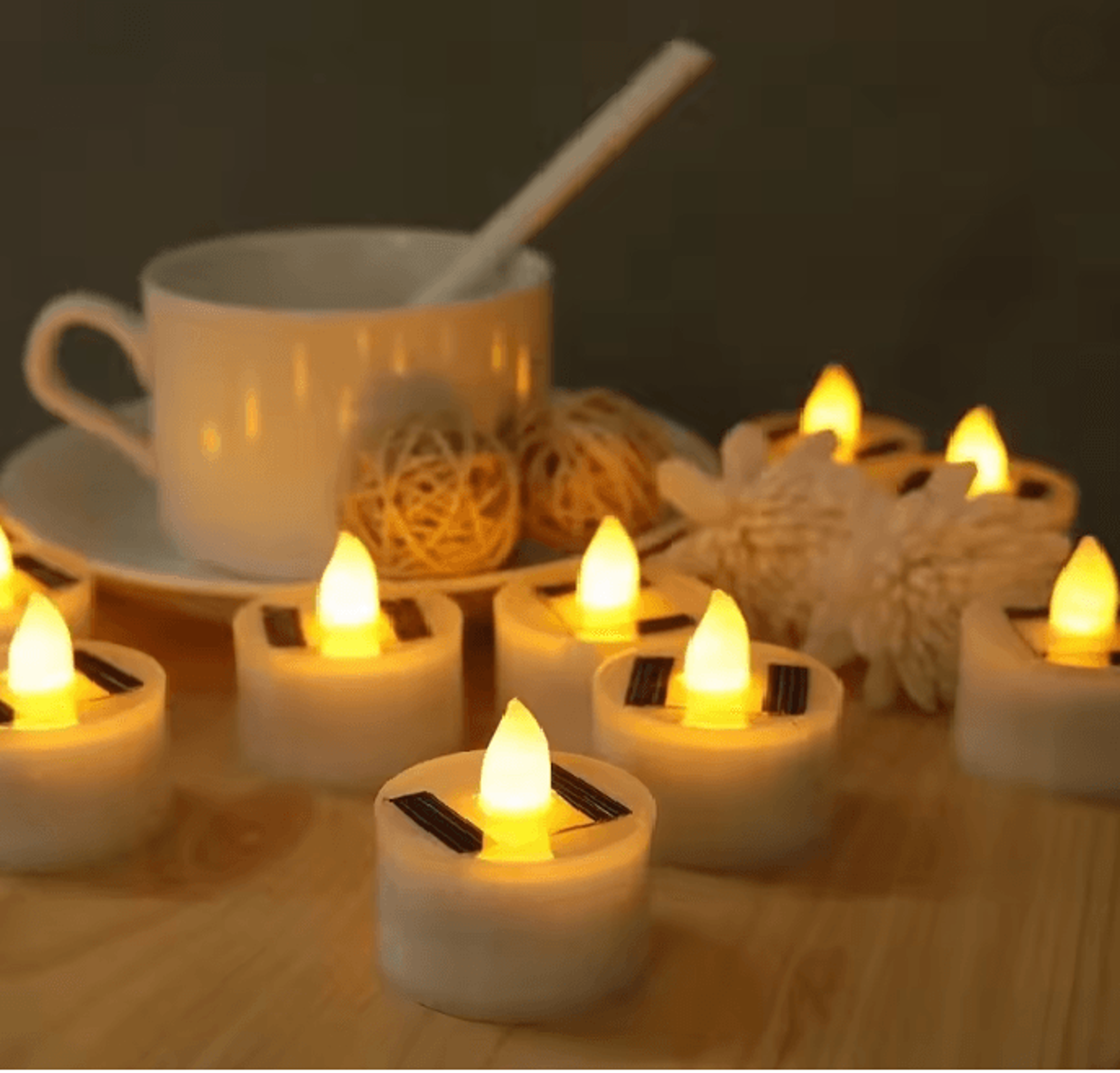 solar flameless outdoor candle light
