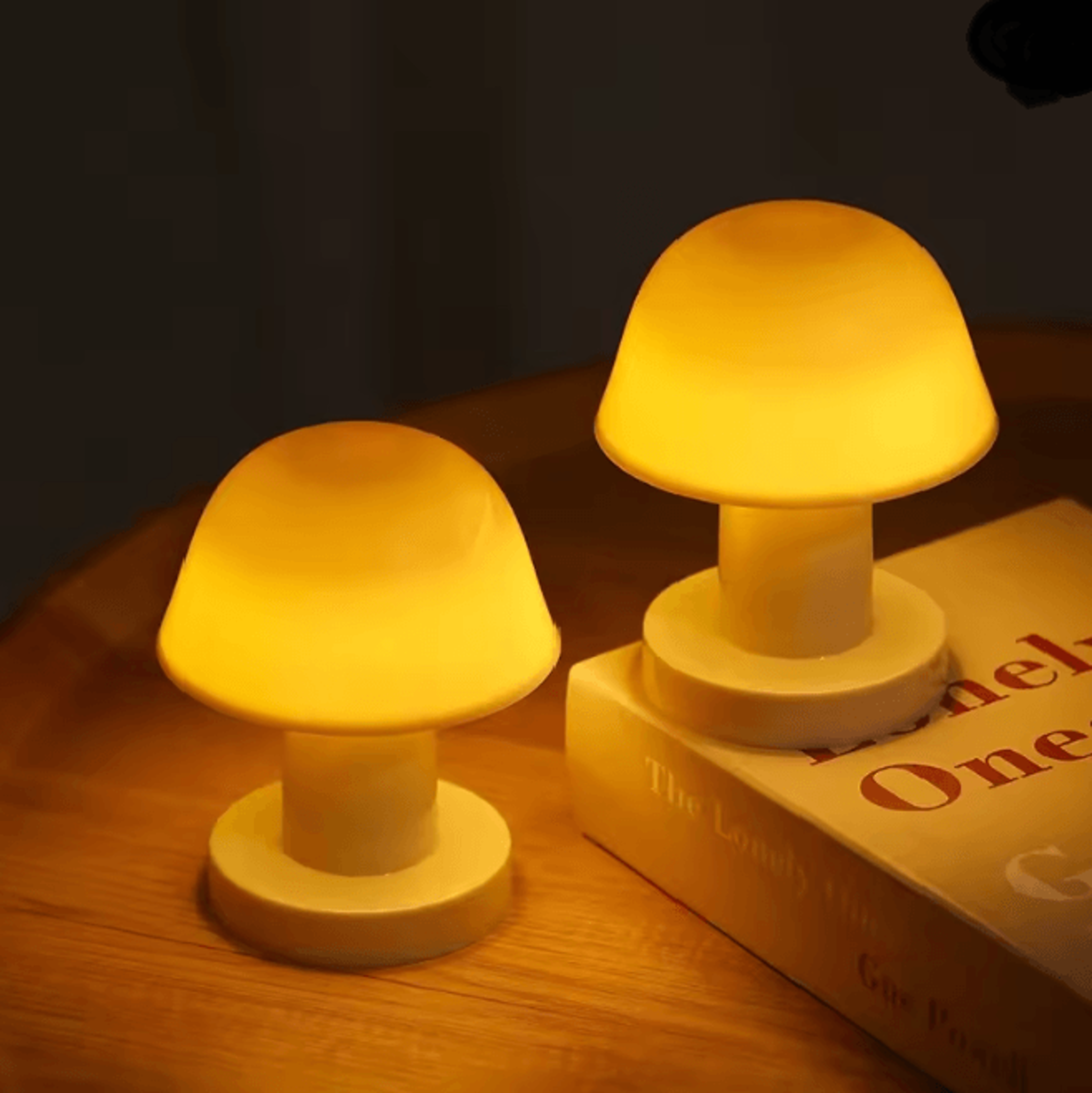 mini mushroom led night light