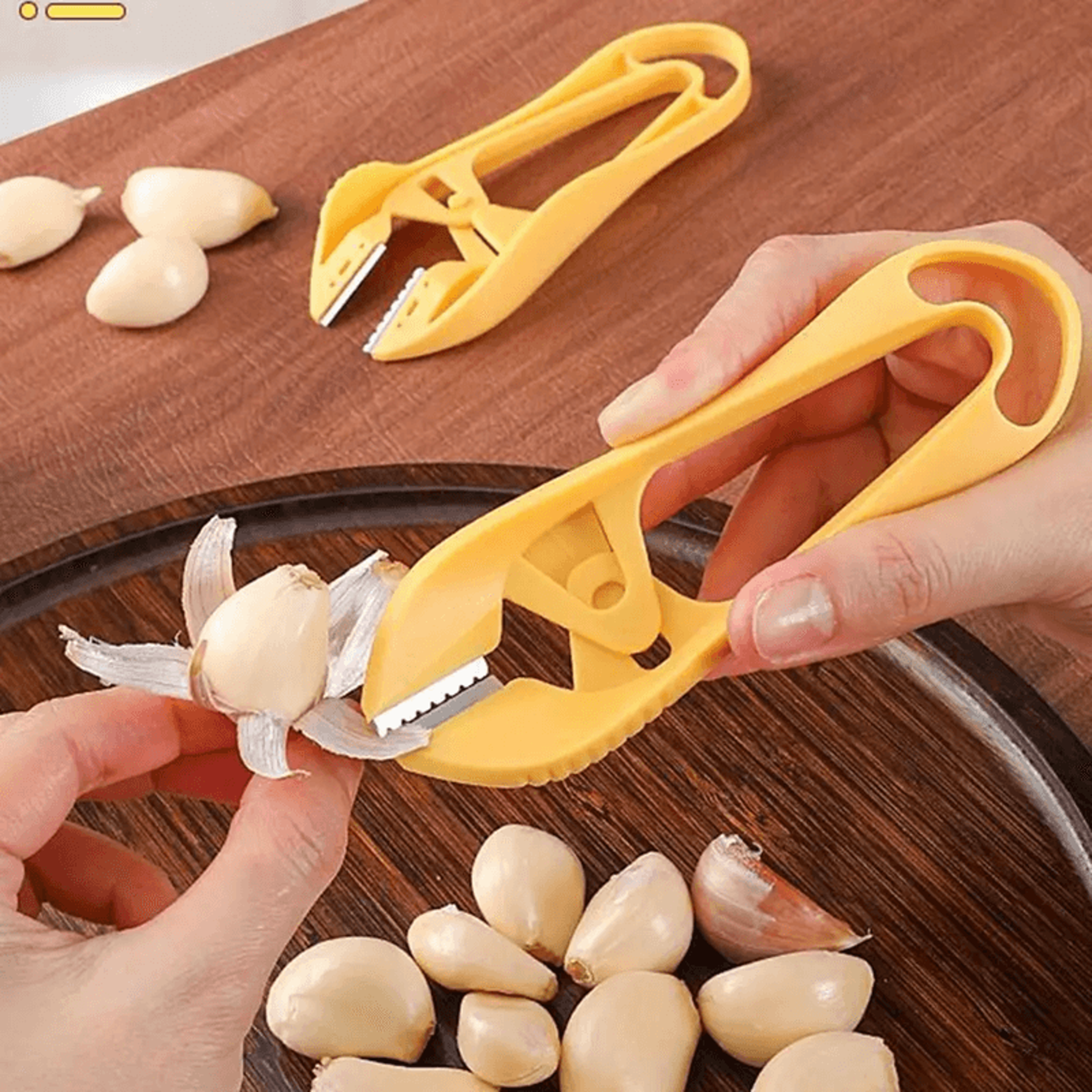 stainless steel garlic peeling clip