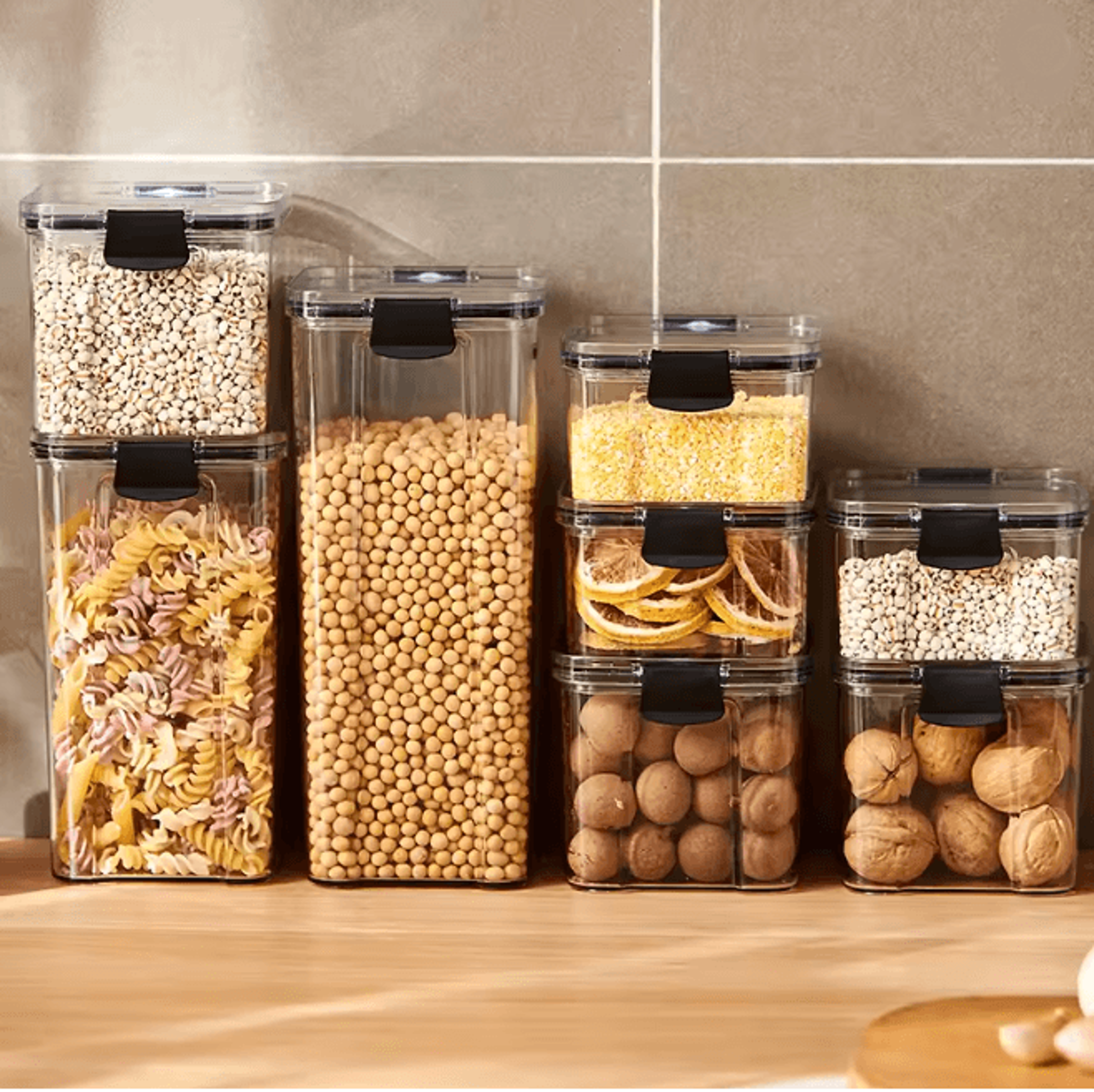 freshseal kitchen grain storage container set