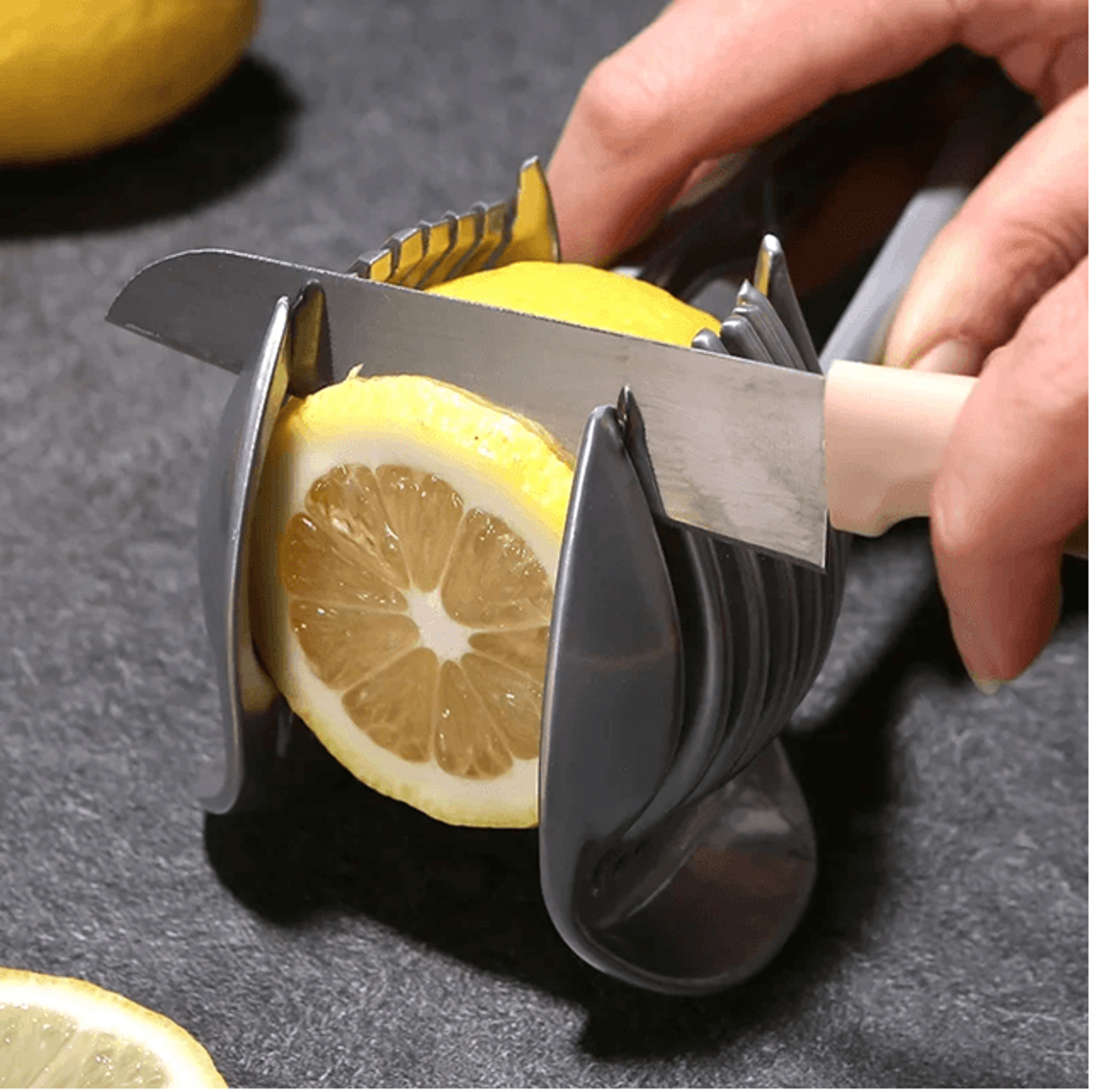 stainless steel handheld fruit and vegetable slicer clip