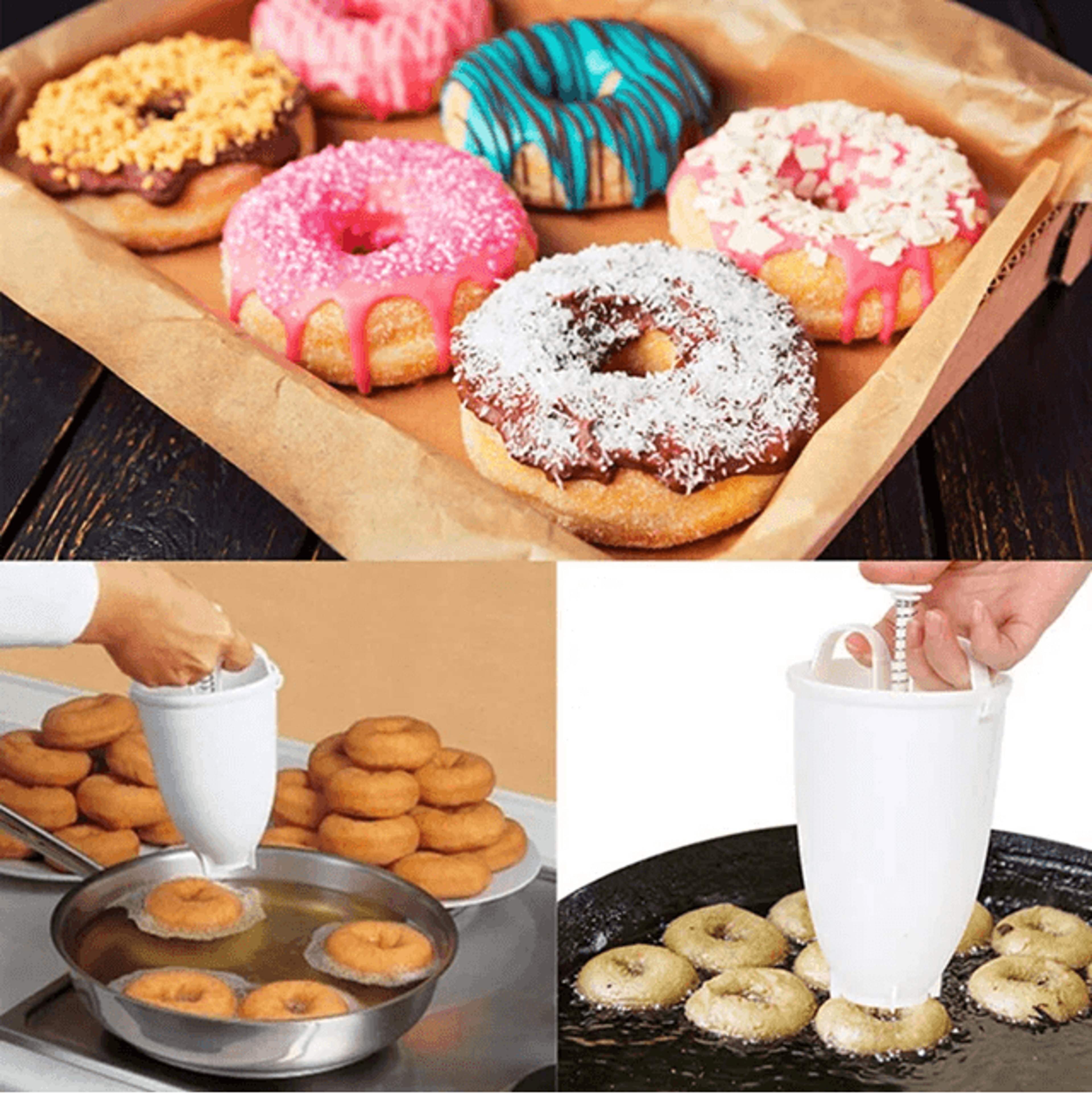 donut maker dispenser for easy homemade pastries