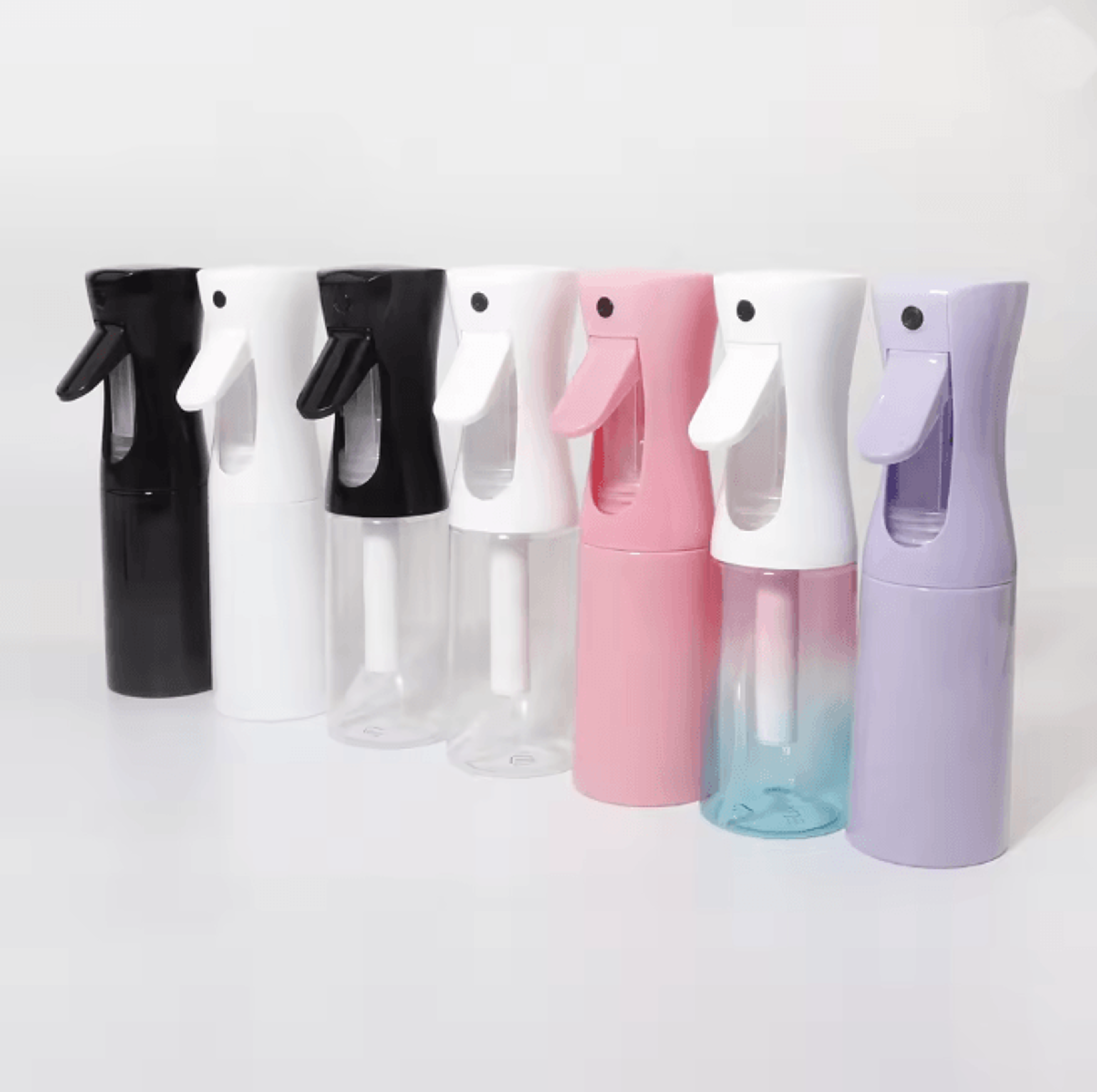 continuous spray bottle for hair and styling