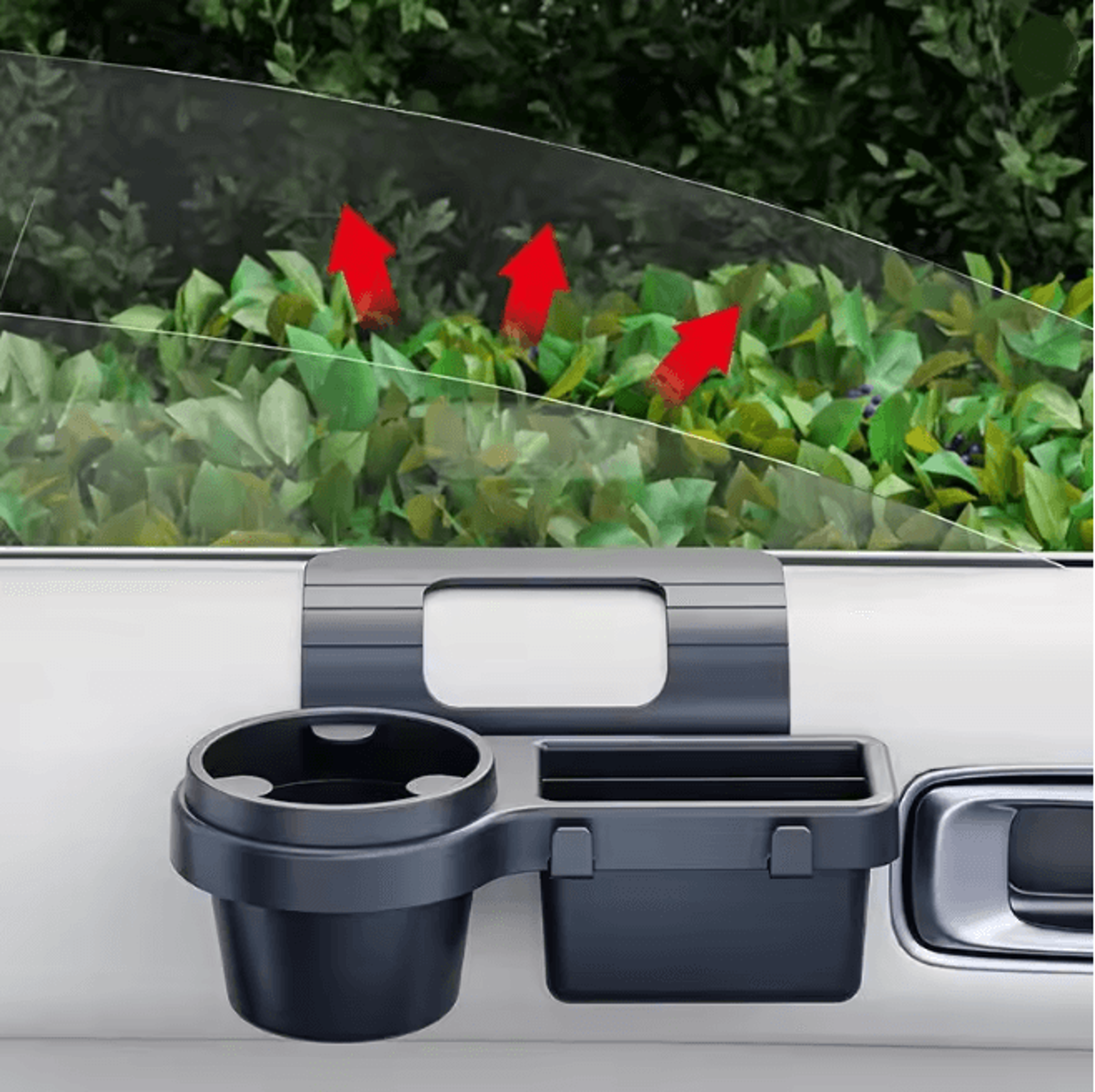 car cup and phone holder hanging storage rack