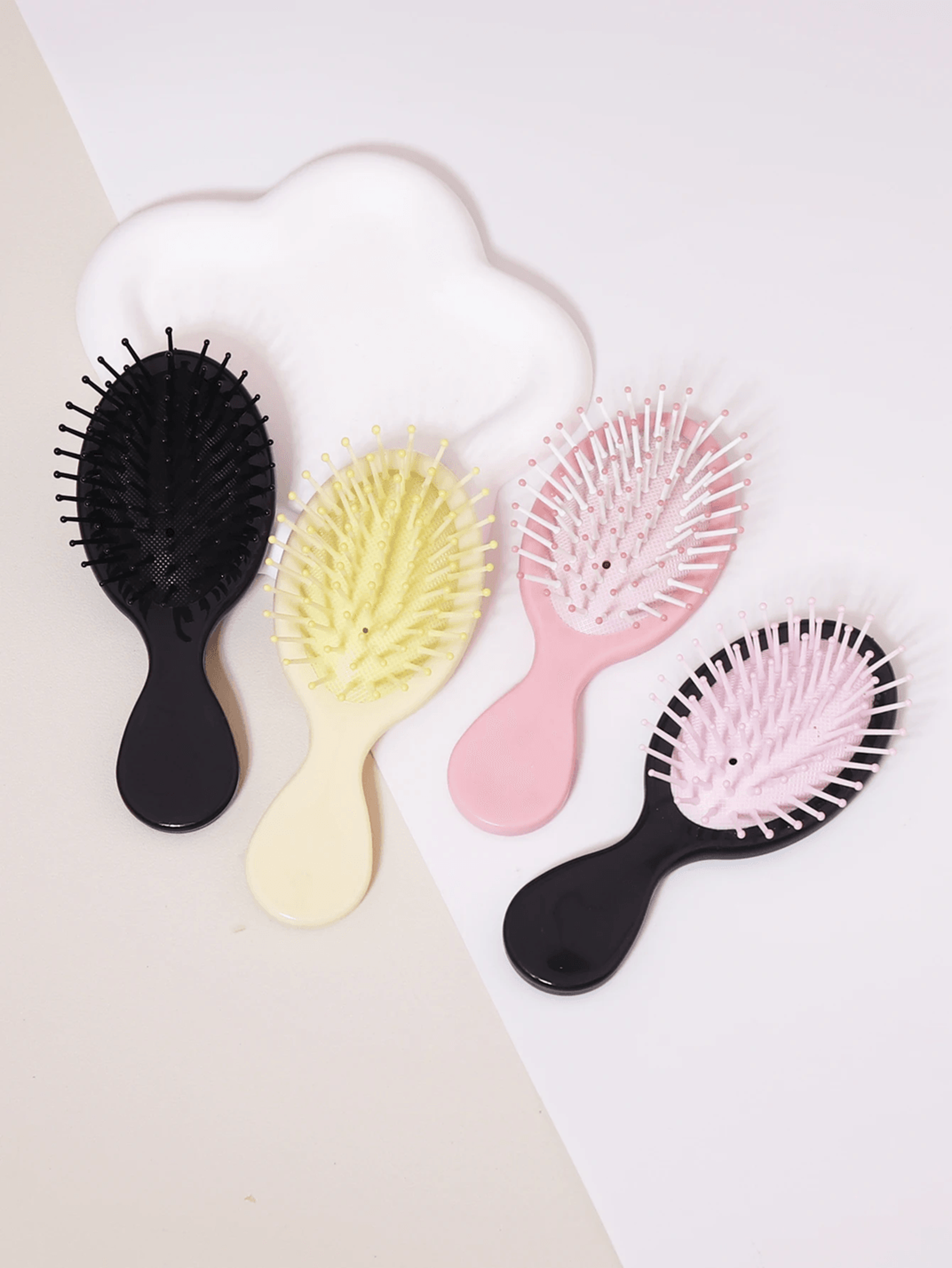 mini air cushion hair brush for portable anti static styling
