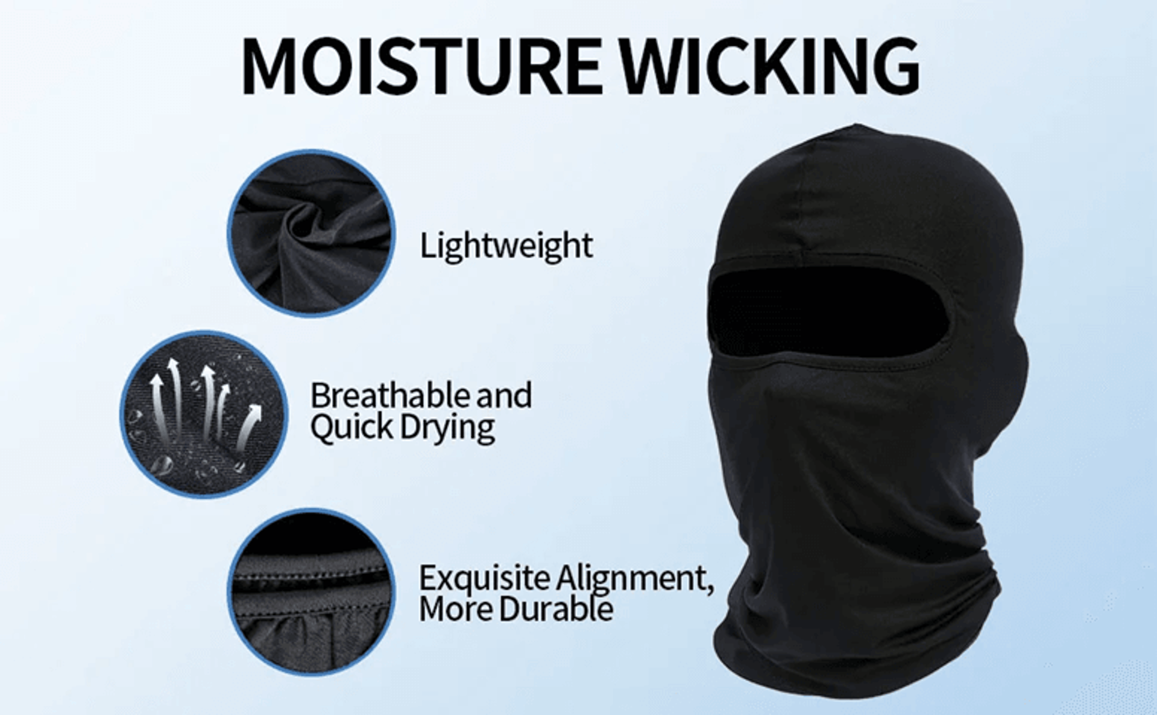 full face ski mask balaclava for cold weather protection