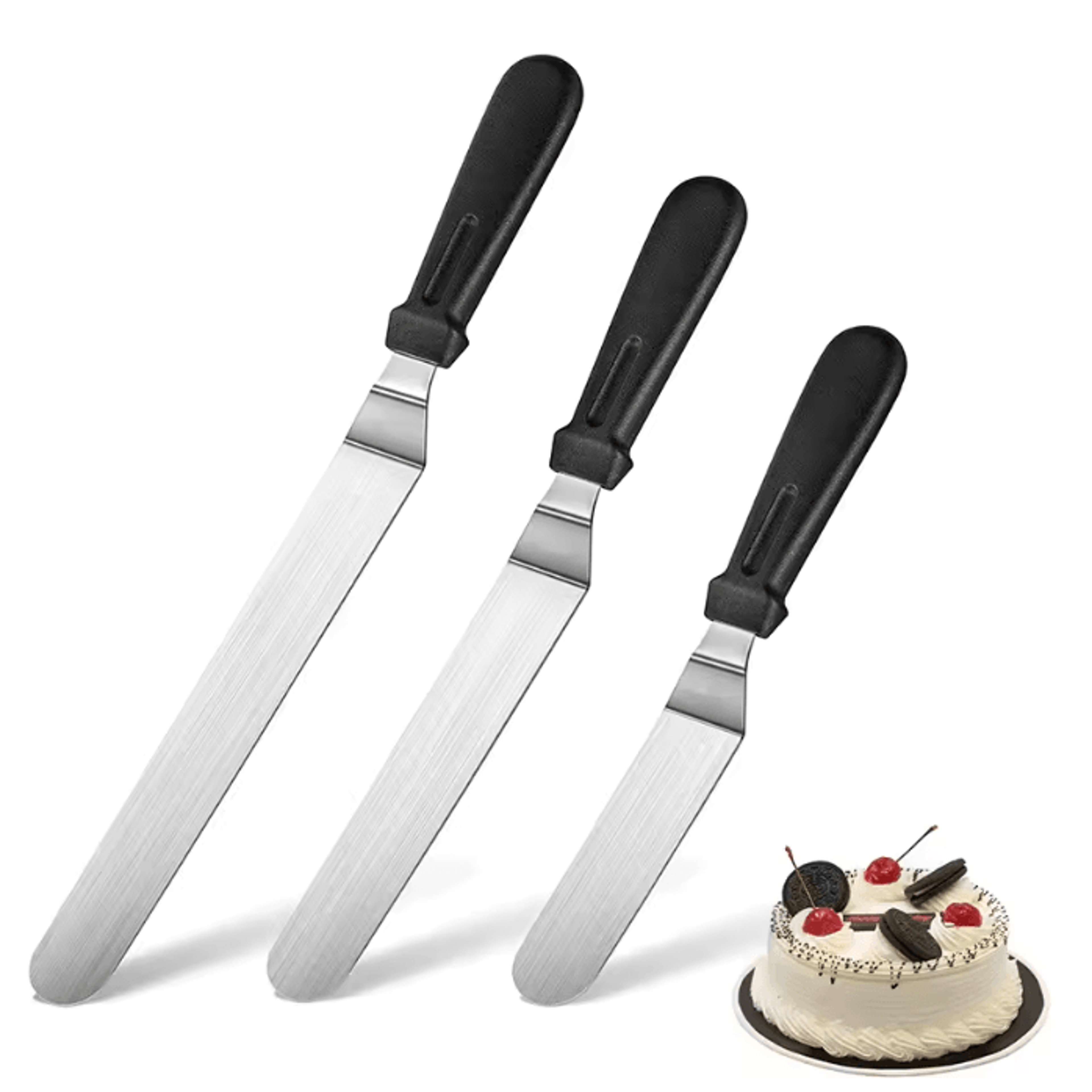 stainless steel cake offset spatula