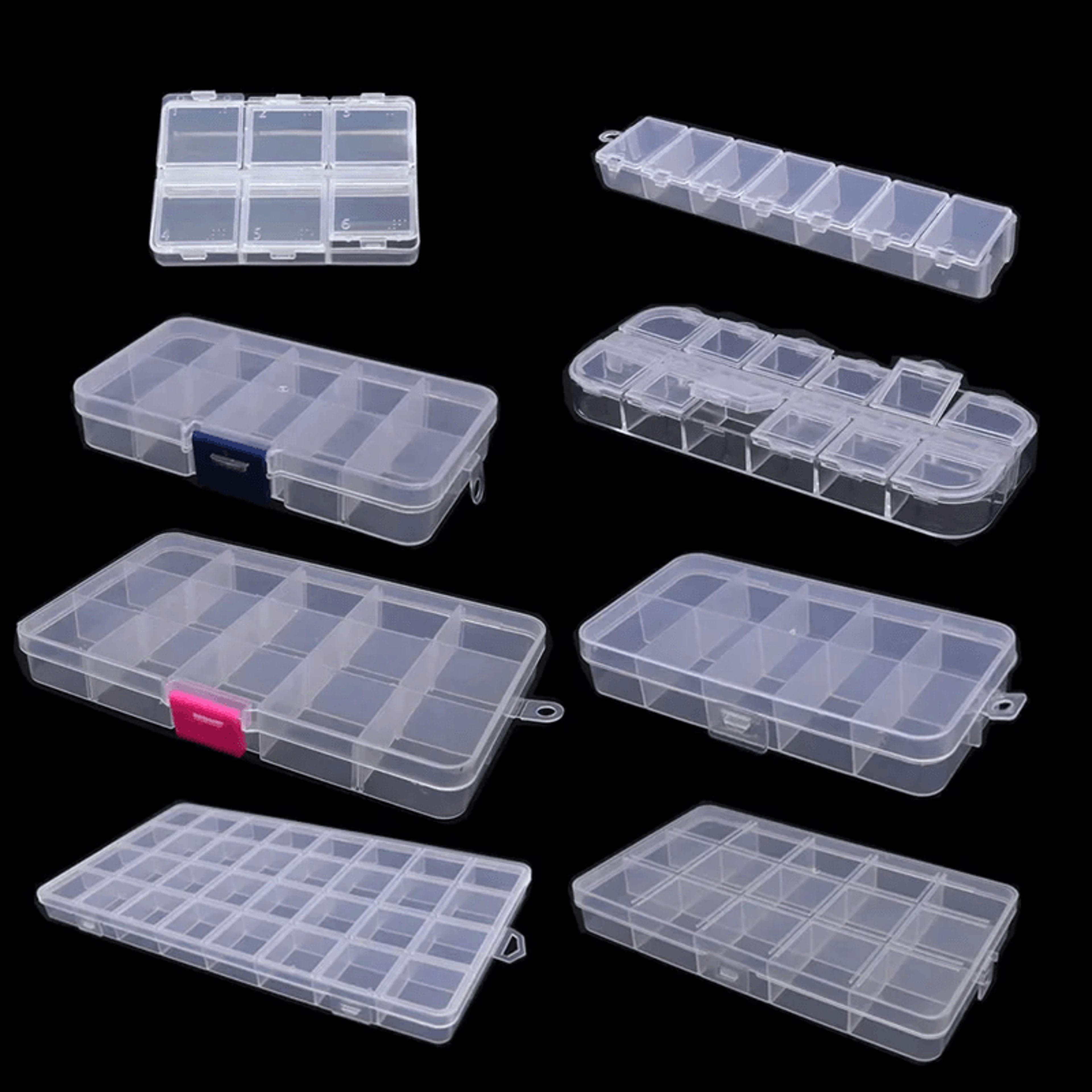 plastic storage box organizer with dividers