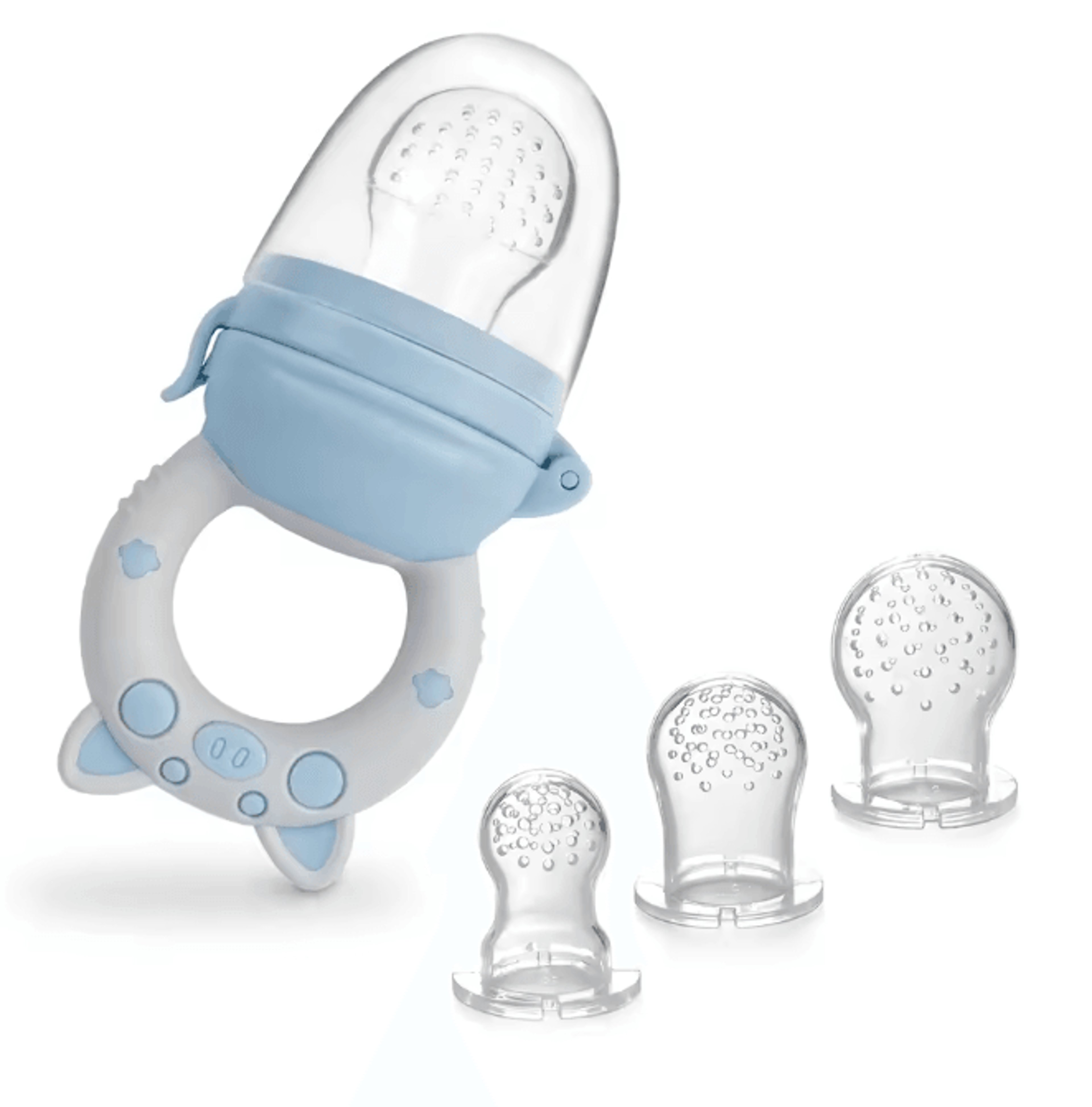 silicone fruit and veggie feeder set for infants and toddlers