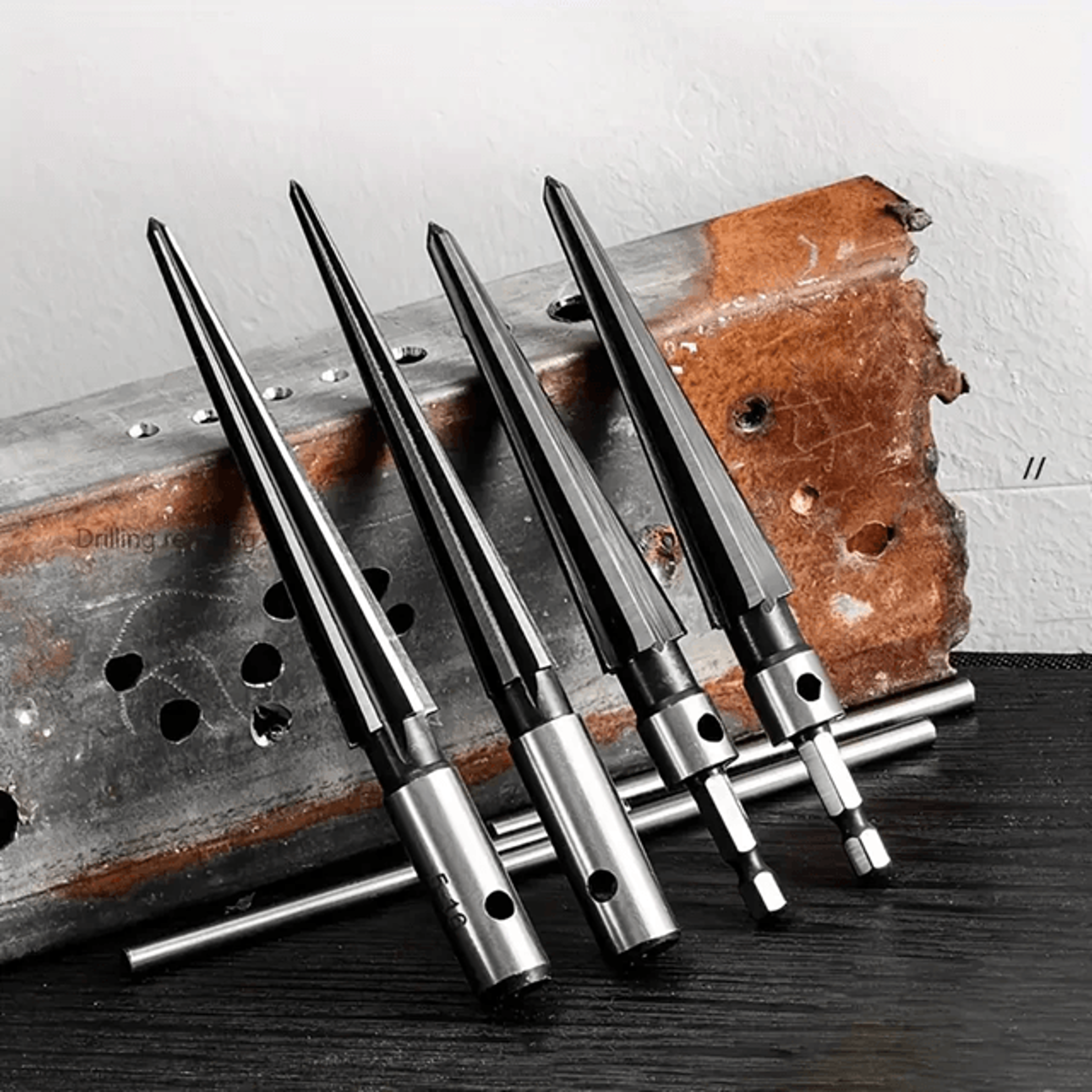 precisioncut hex cone chamfering tool set for wood metal and plastic