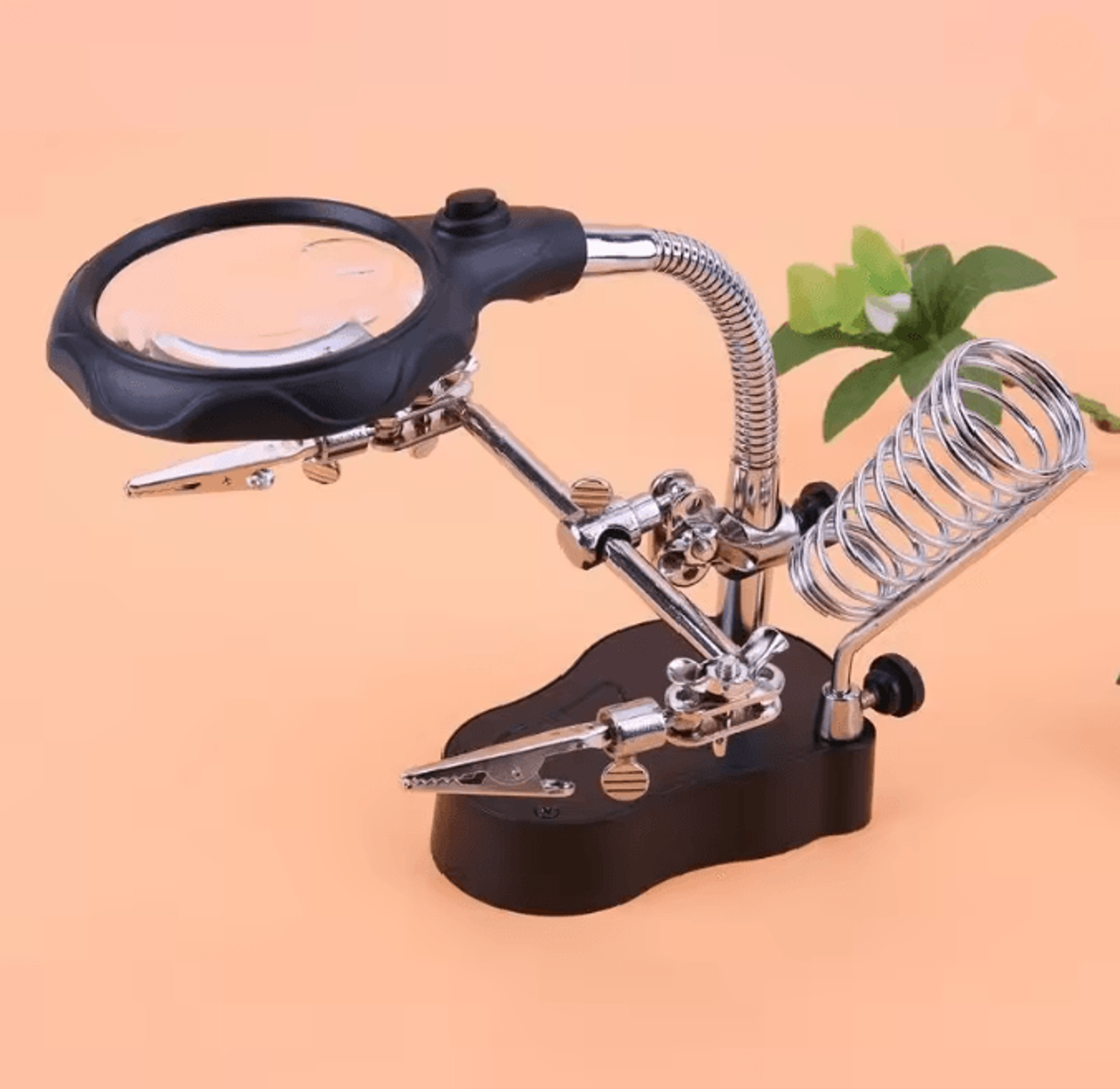 desktop led soldering magnifier