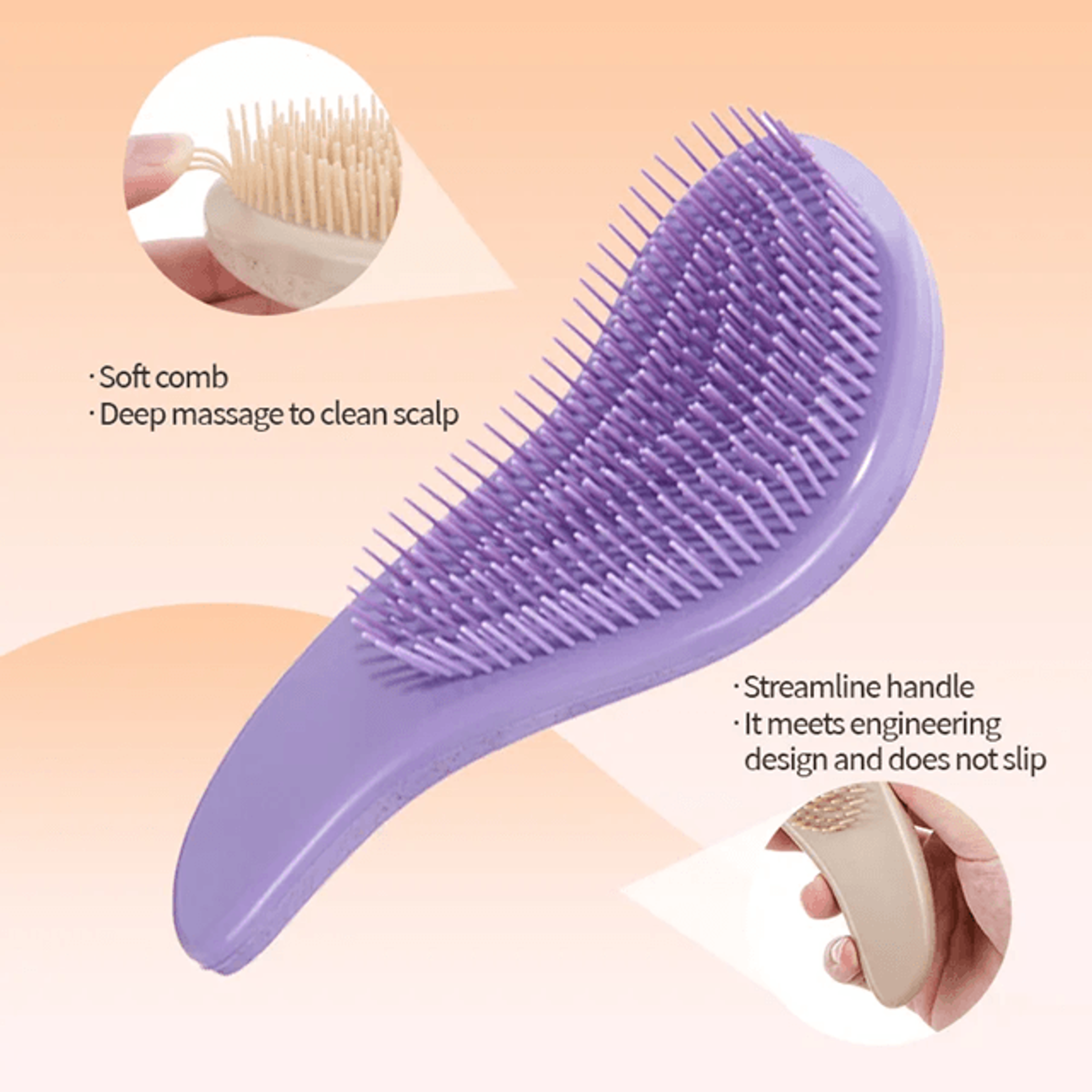 silkease magic detangling hairbrush