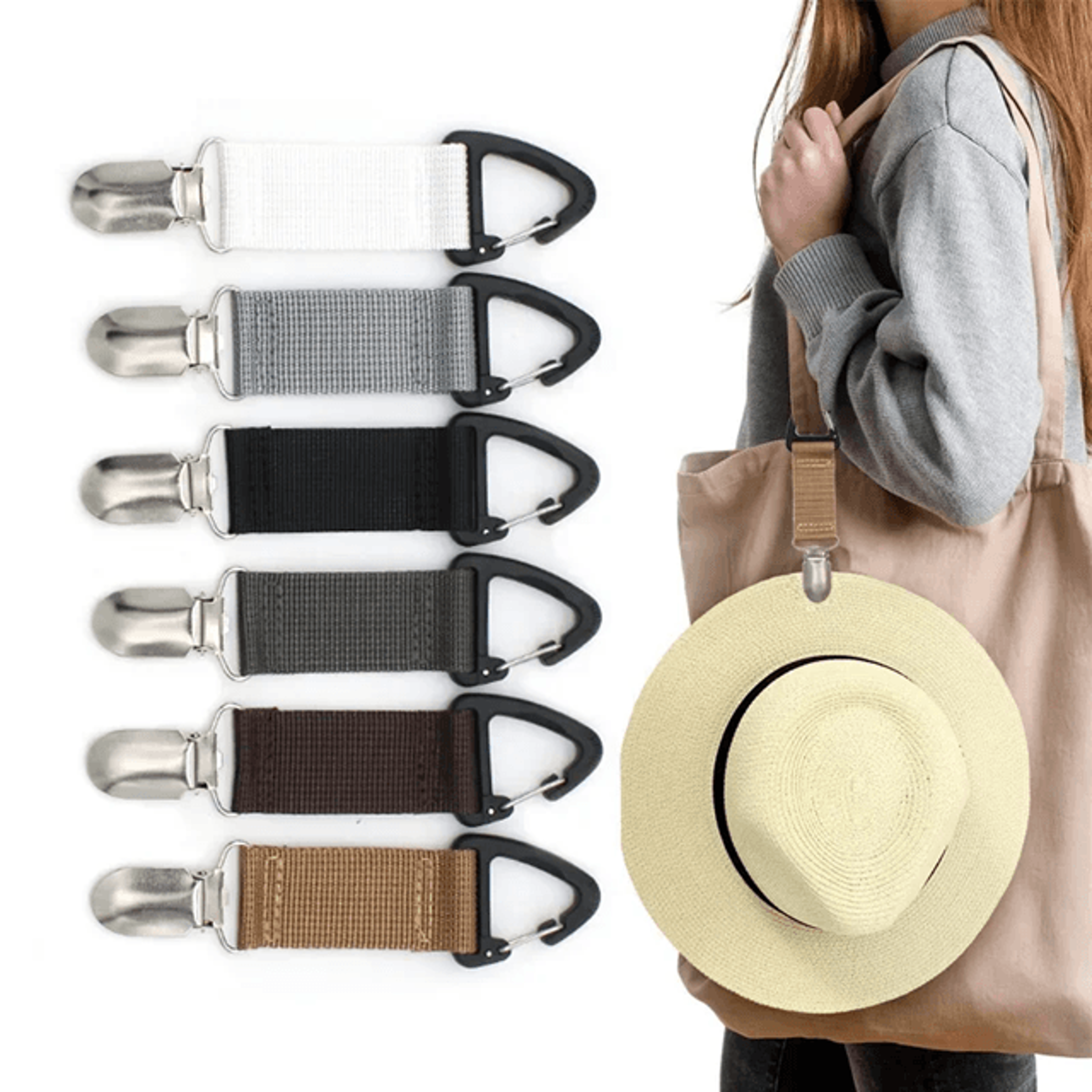 portable hat clip organizer