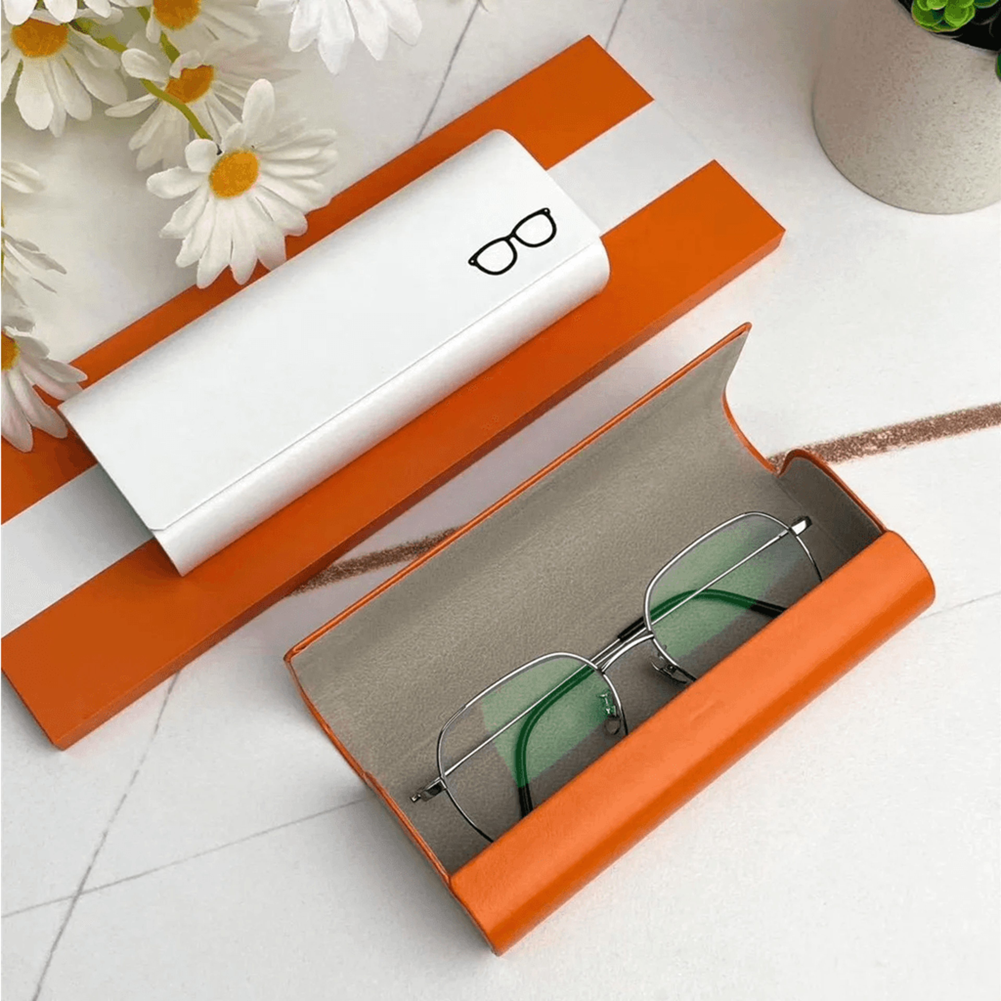 high grade leather sunglasses case