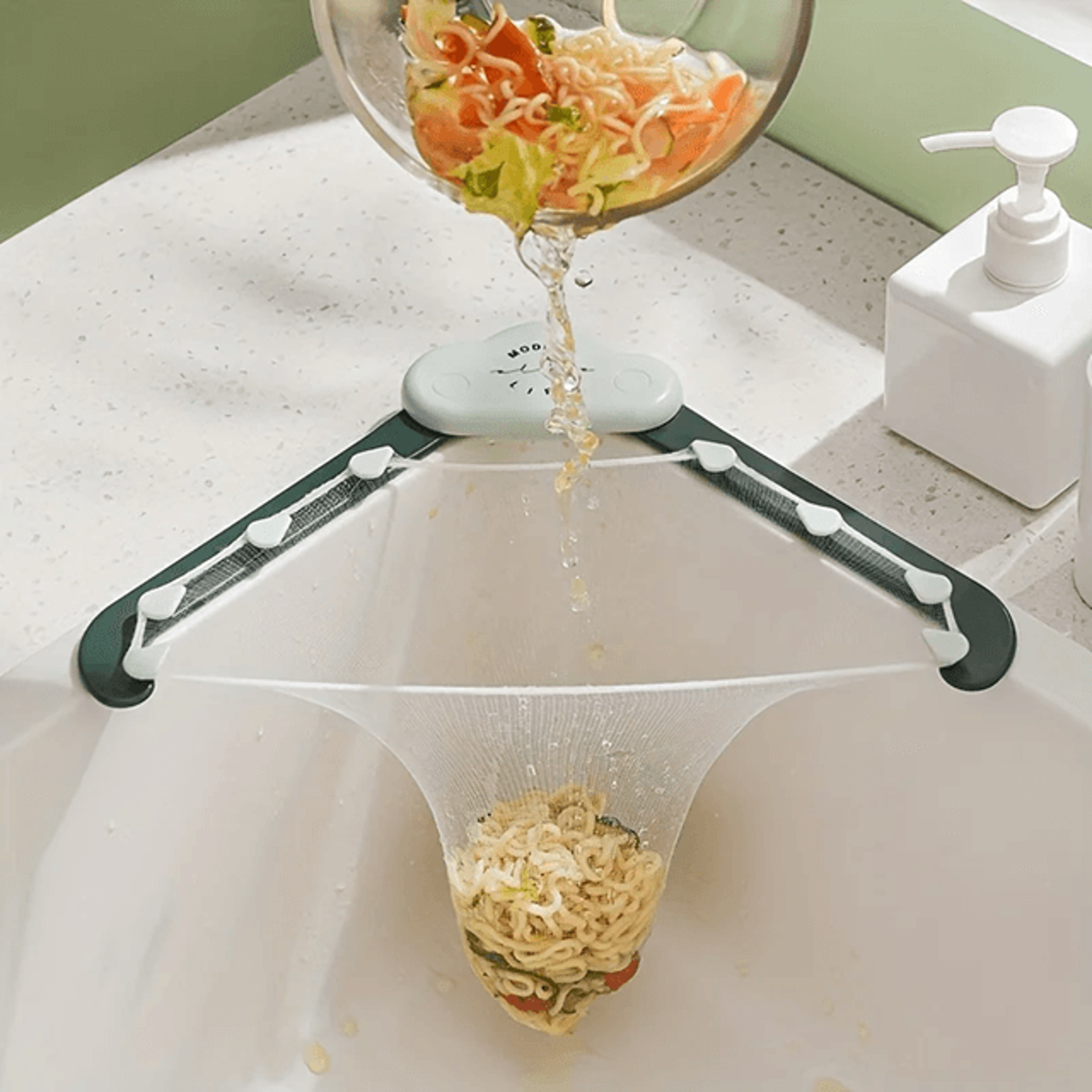 kitchen sink hanging strainer set