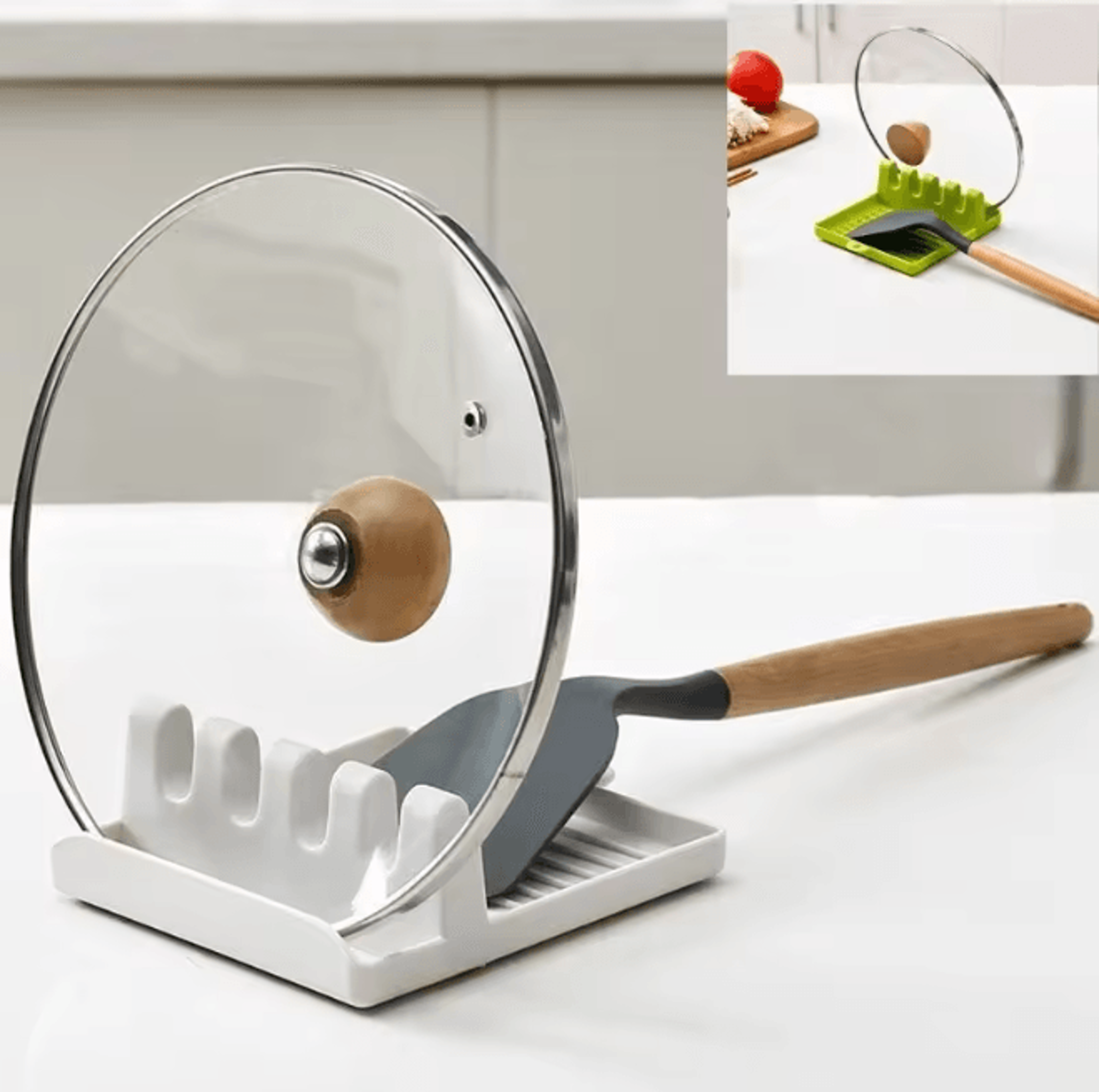 countertop kitchen utensil rest organizer