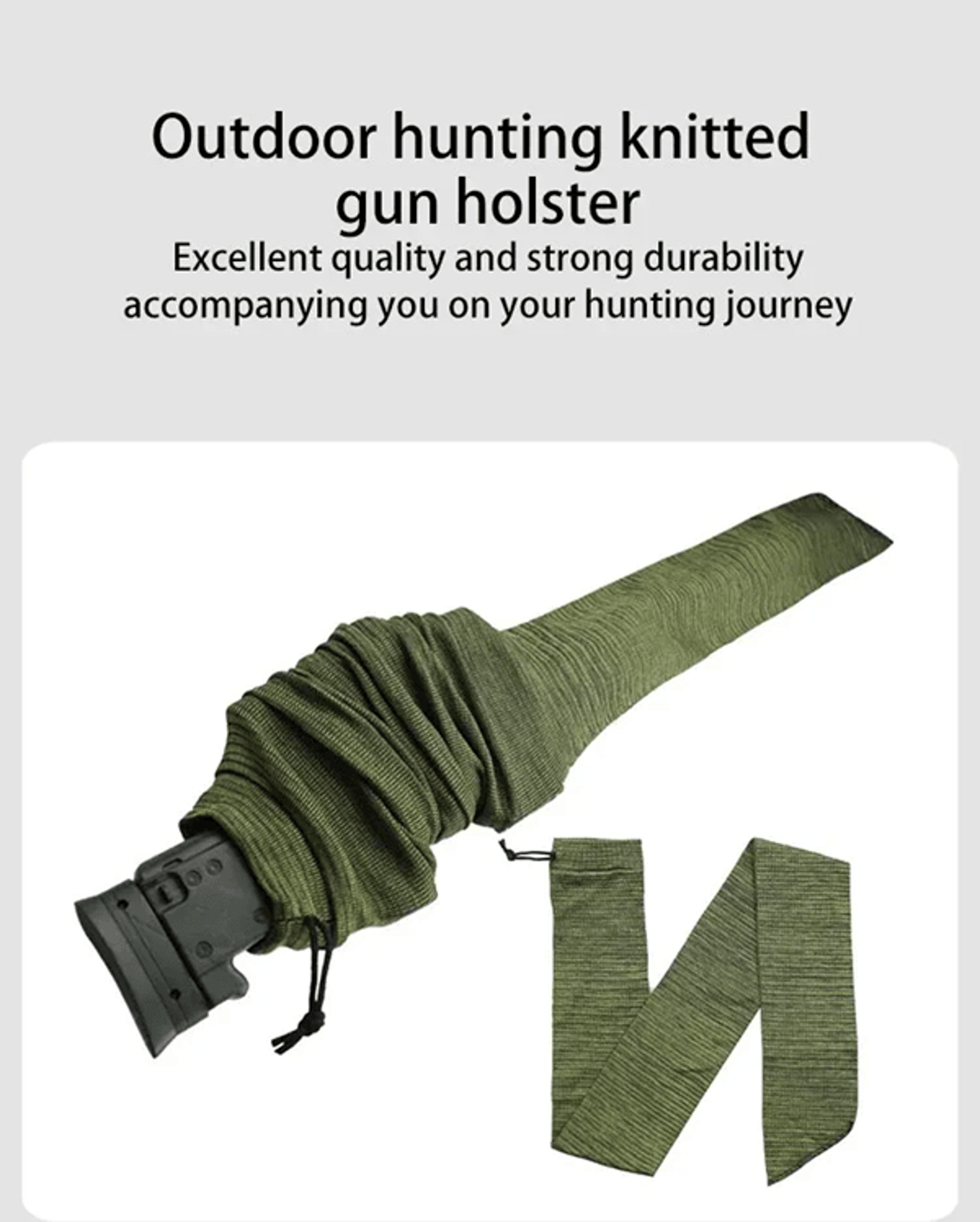 knitted gun sock dust cover for hunting and storage