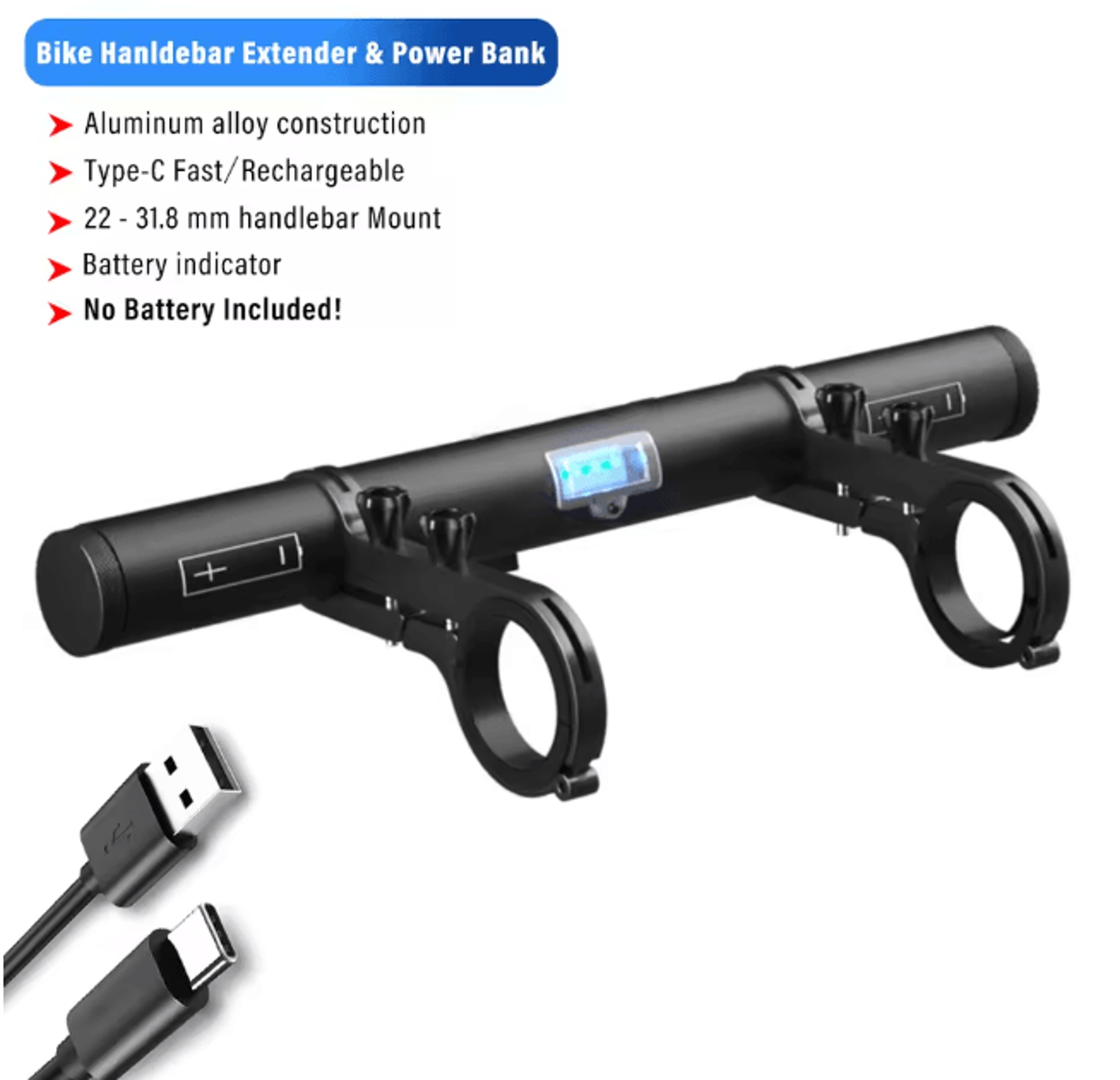 trailmount bicycle handlebar extender