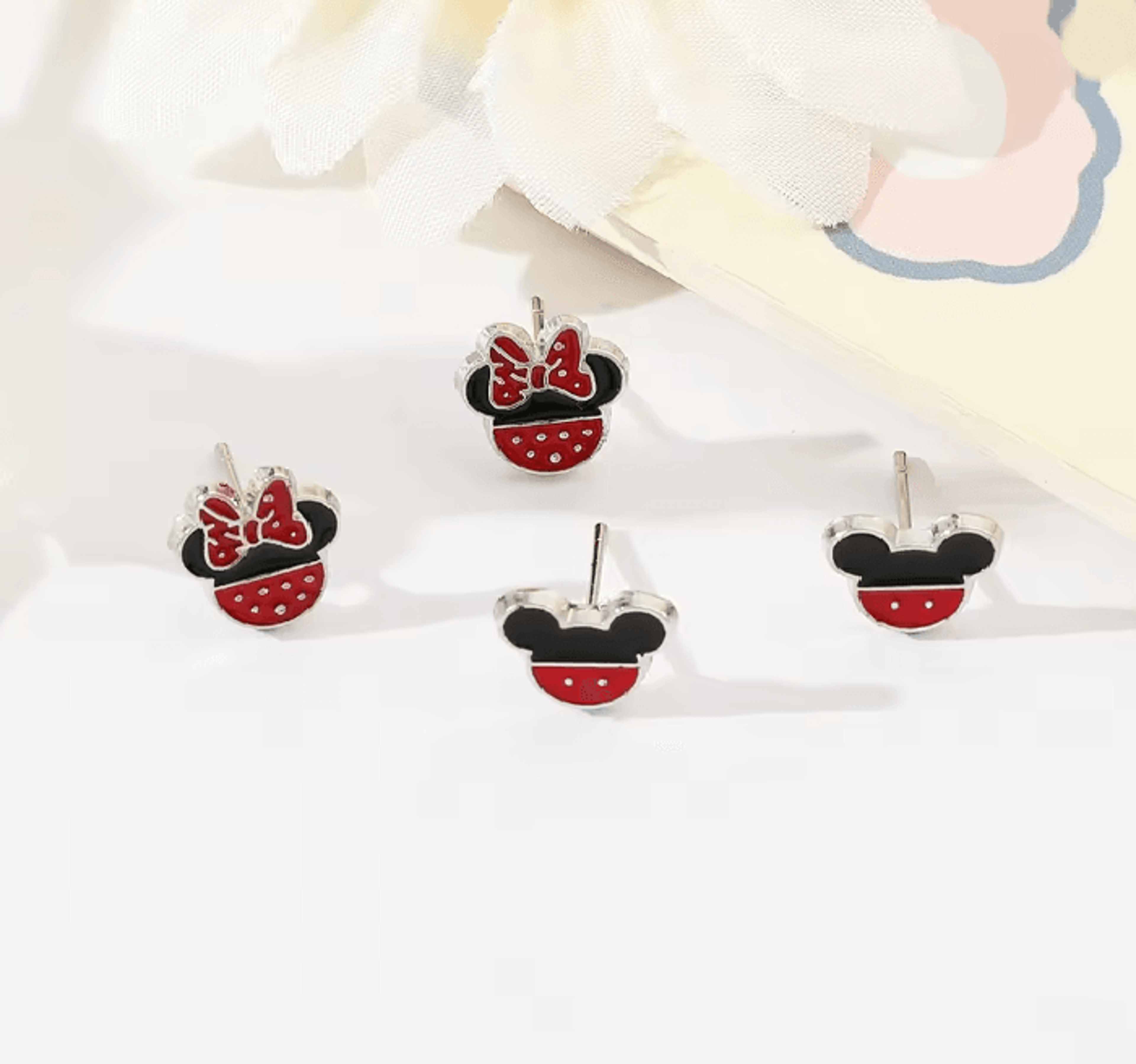 minichic cartoon pearl earrings