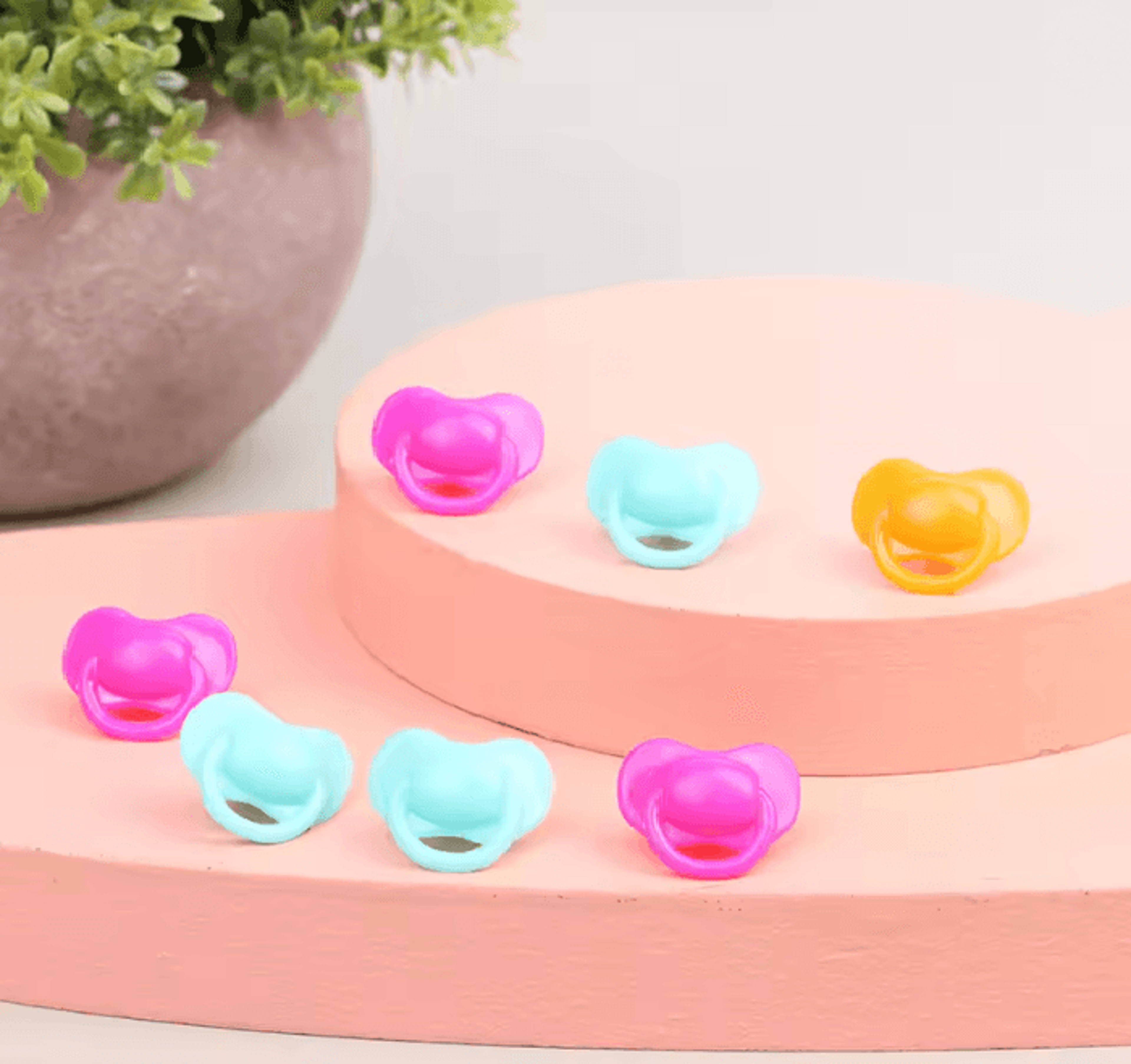 tinypac mini doll pacifier set