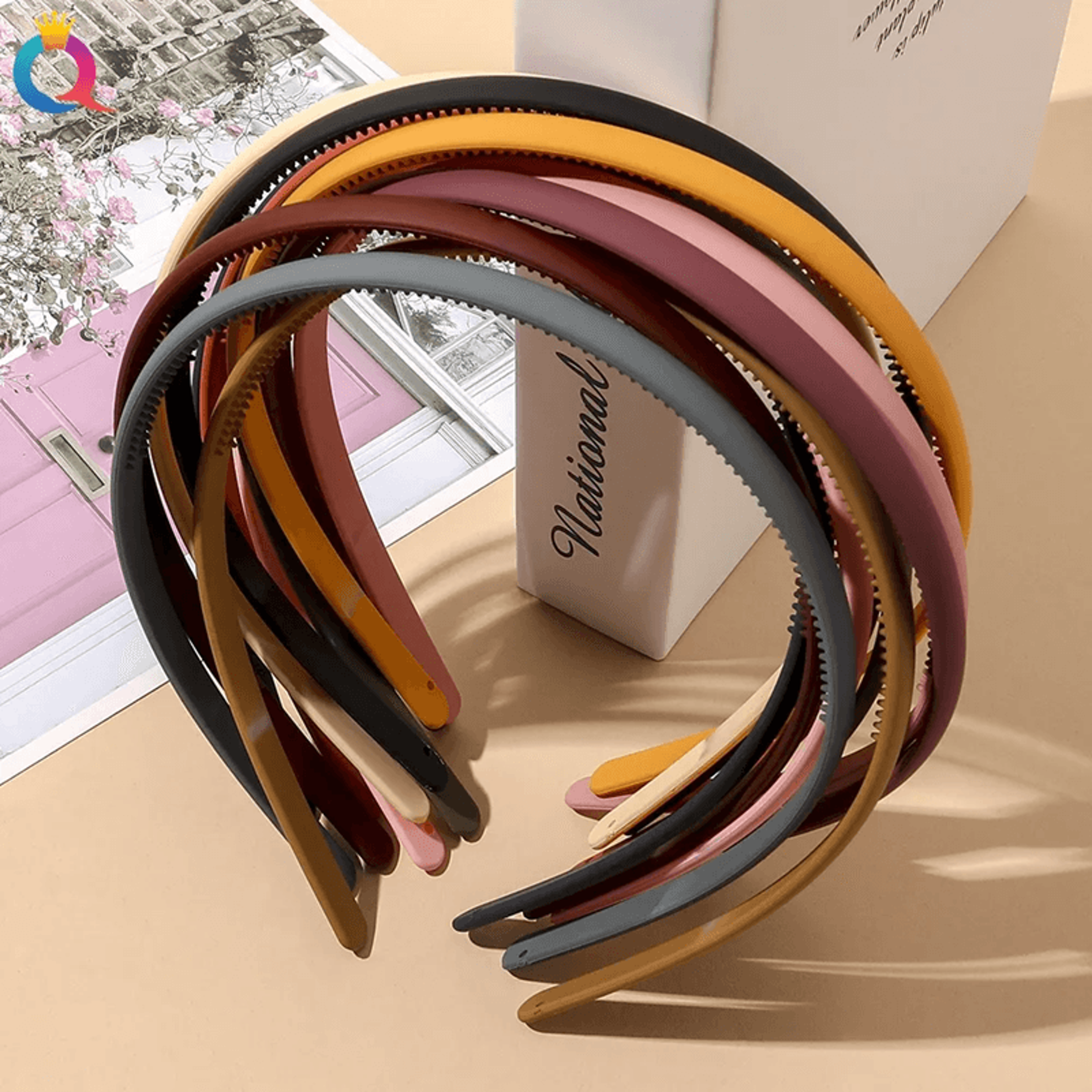 frosted nonslip hair wash headband