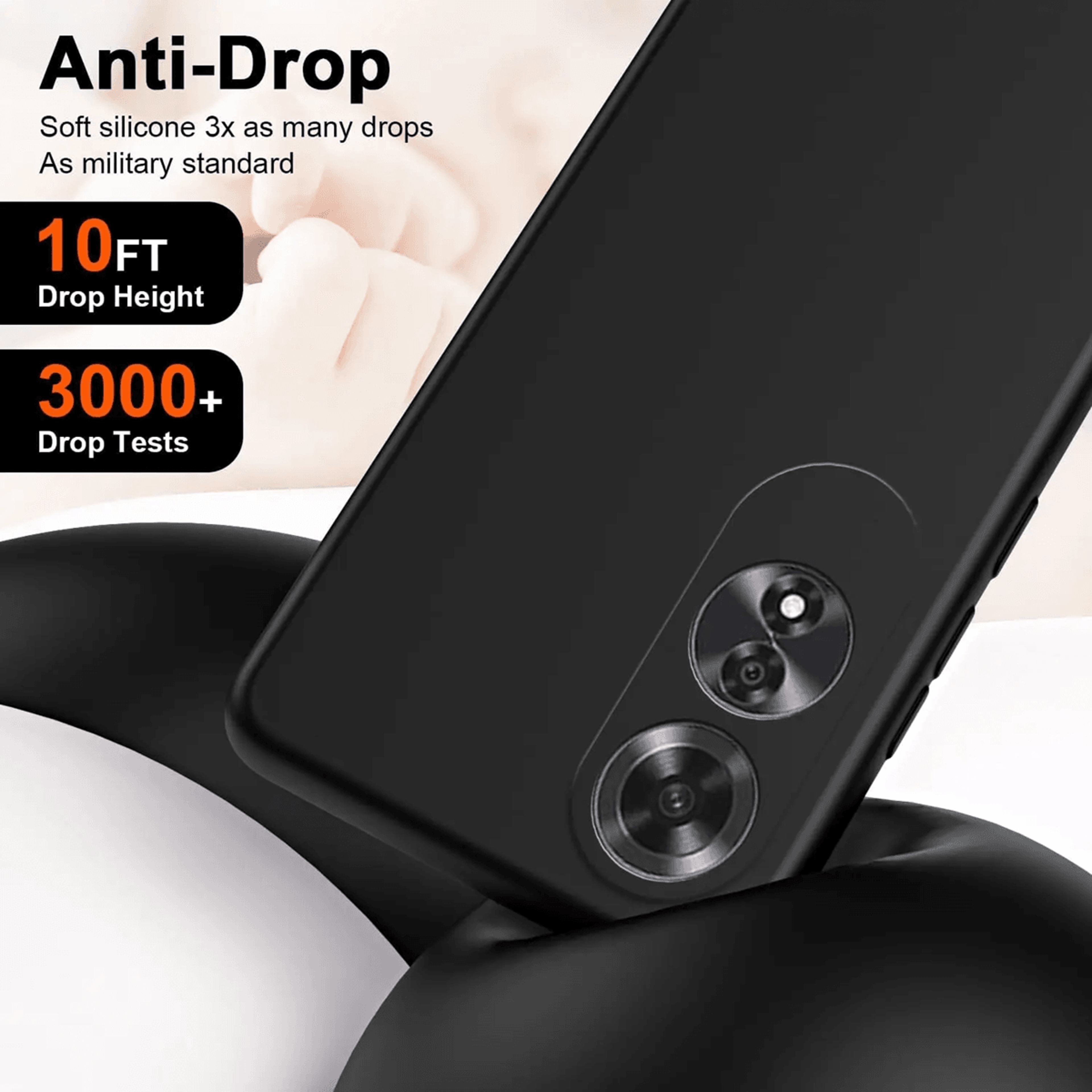 flexible liquid silicone tpu case for oppo soft touch shockproof cover