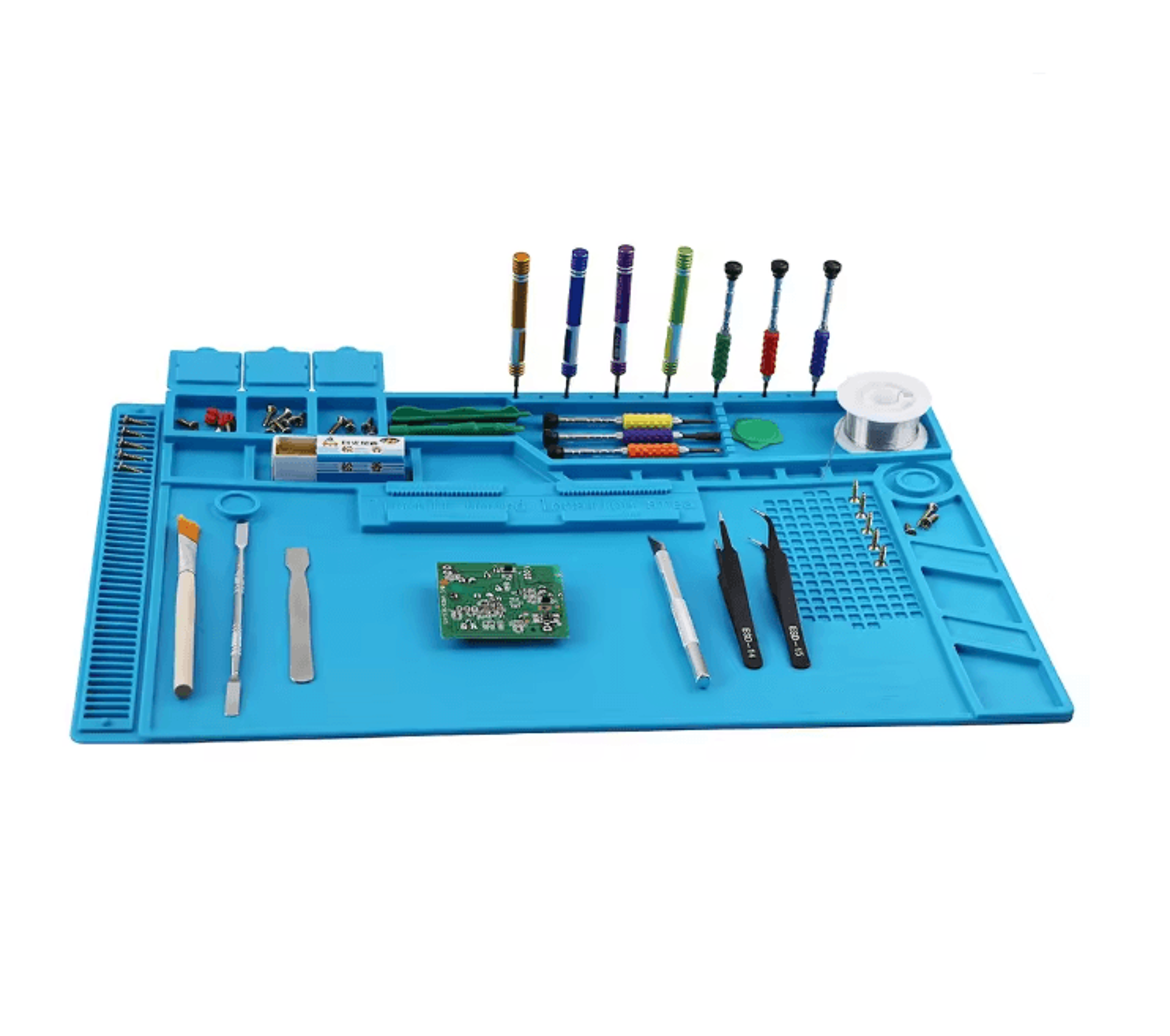 Silicone Soldering Work Mat Heat Resistant Anti Static Repair Pad