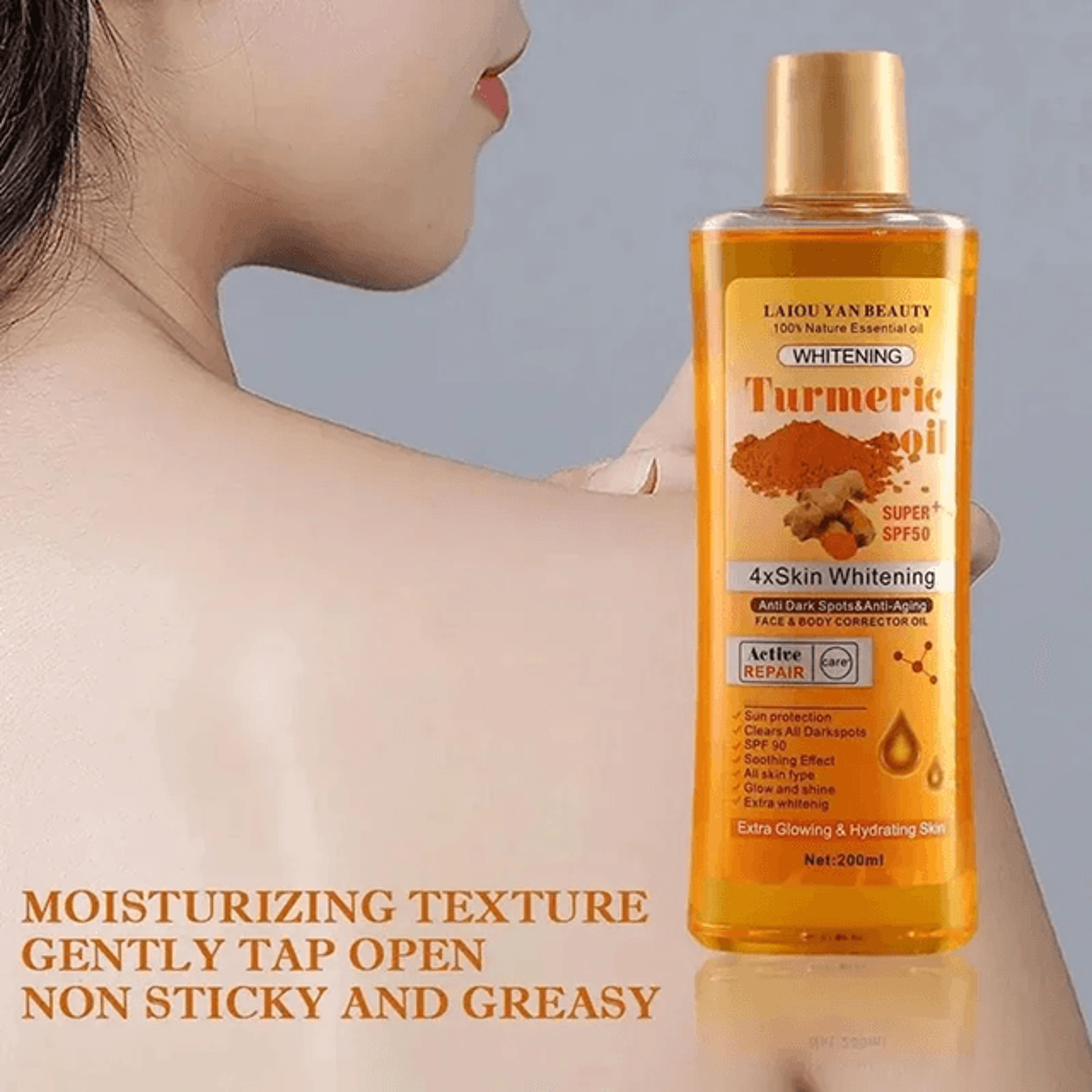 turmeric ginger face serum oil deep hydration nourishing moisturizer