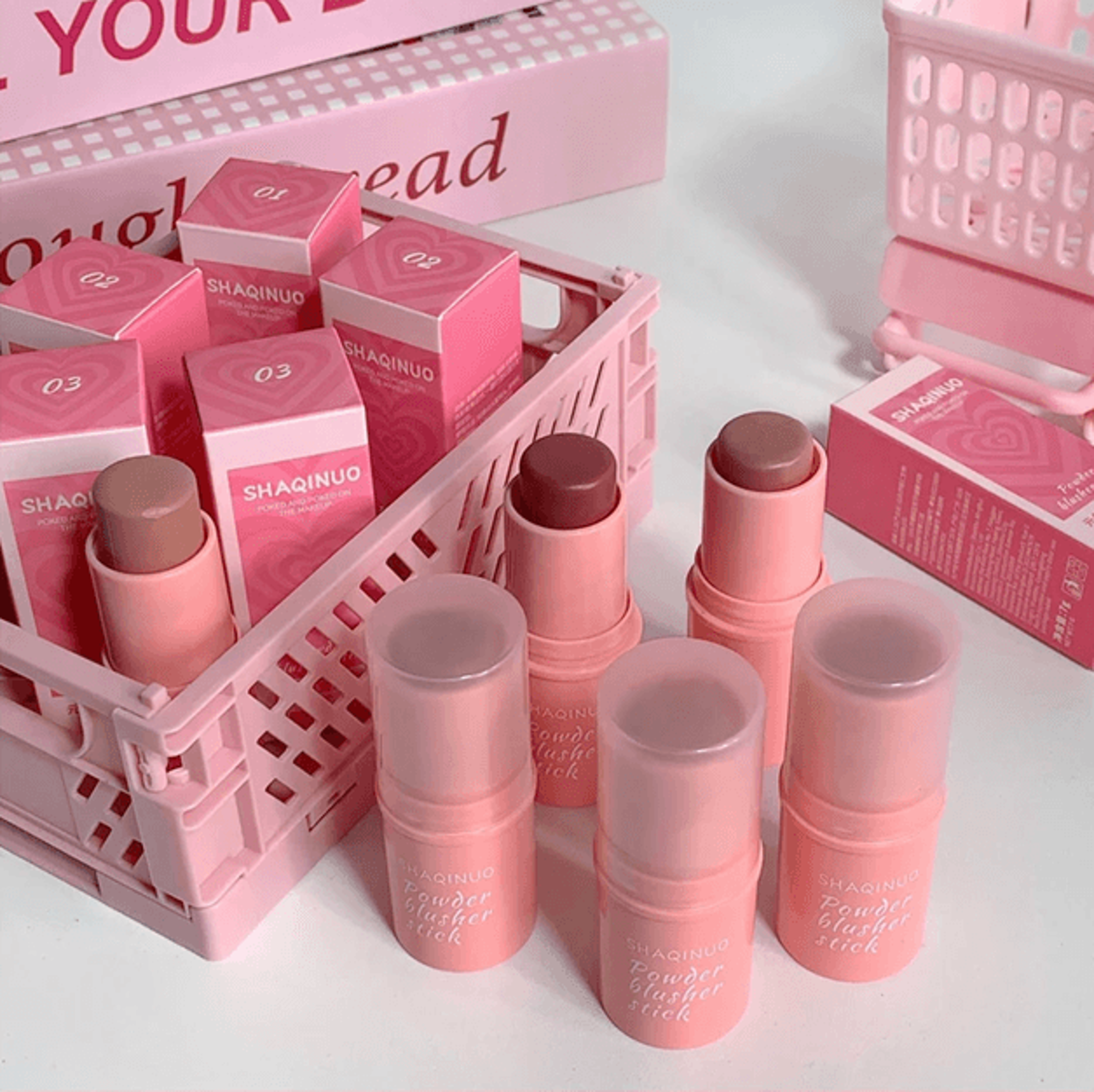 SHAQINUO Energizing Blush Stick Natural Matte Cream Glow