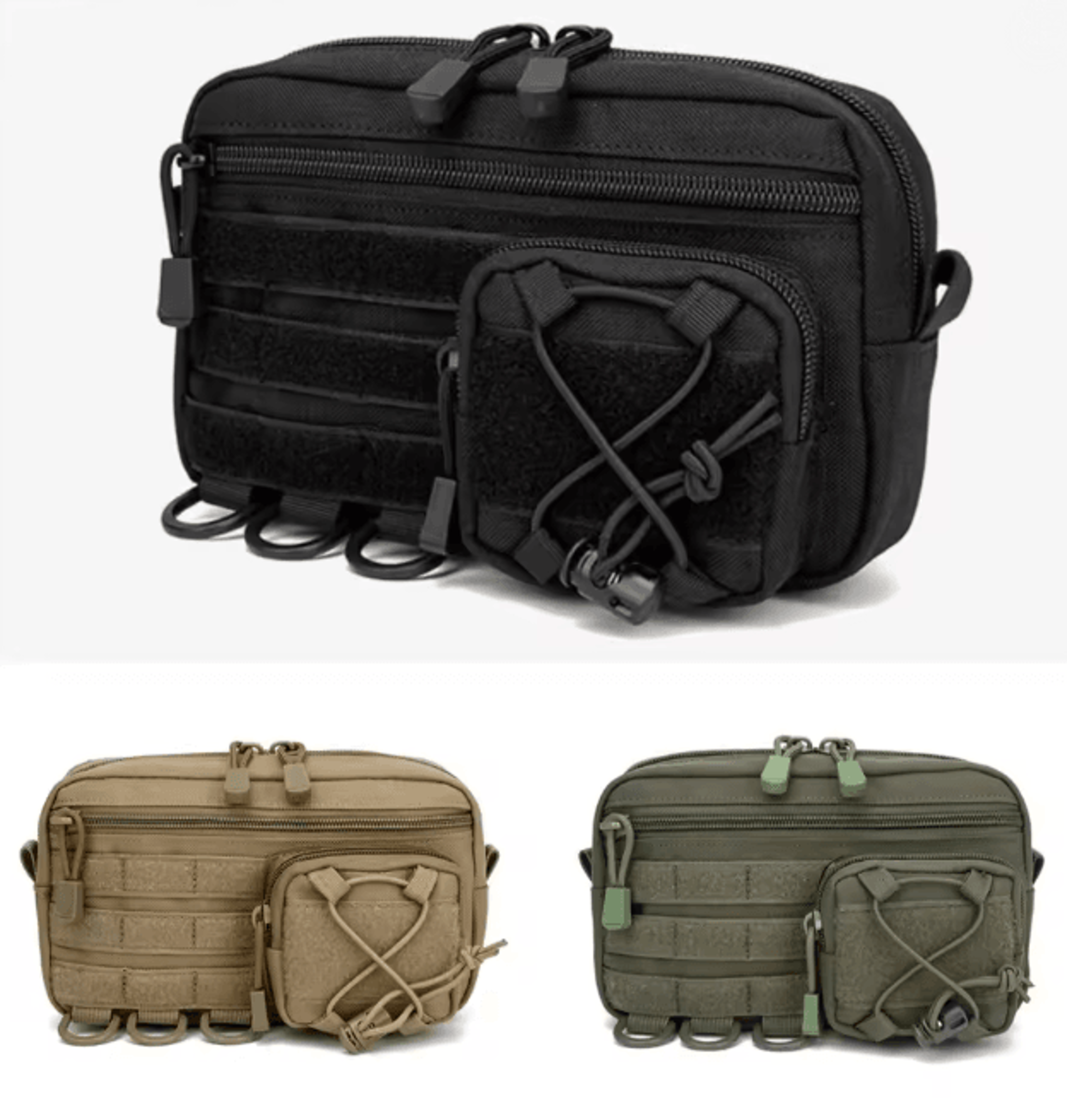 tactical edc molle organizer pouch 1000d utility waist pack