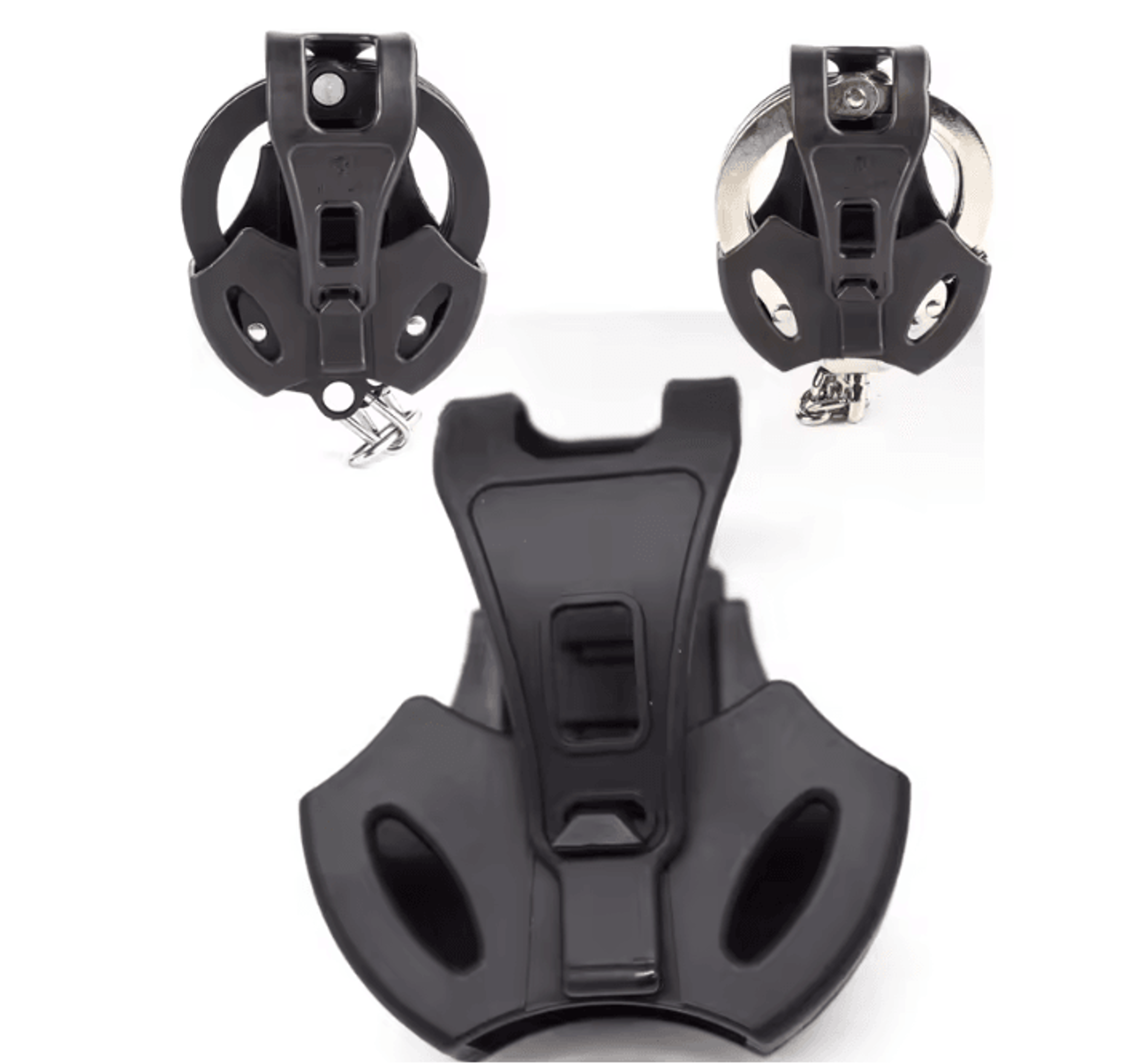 tactical open top handcuff case belt mounted cuff holder