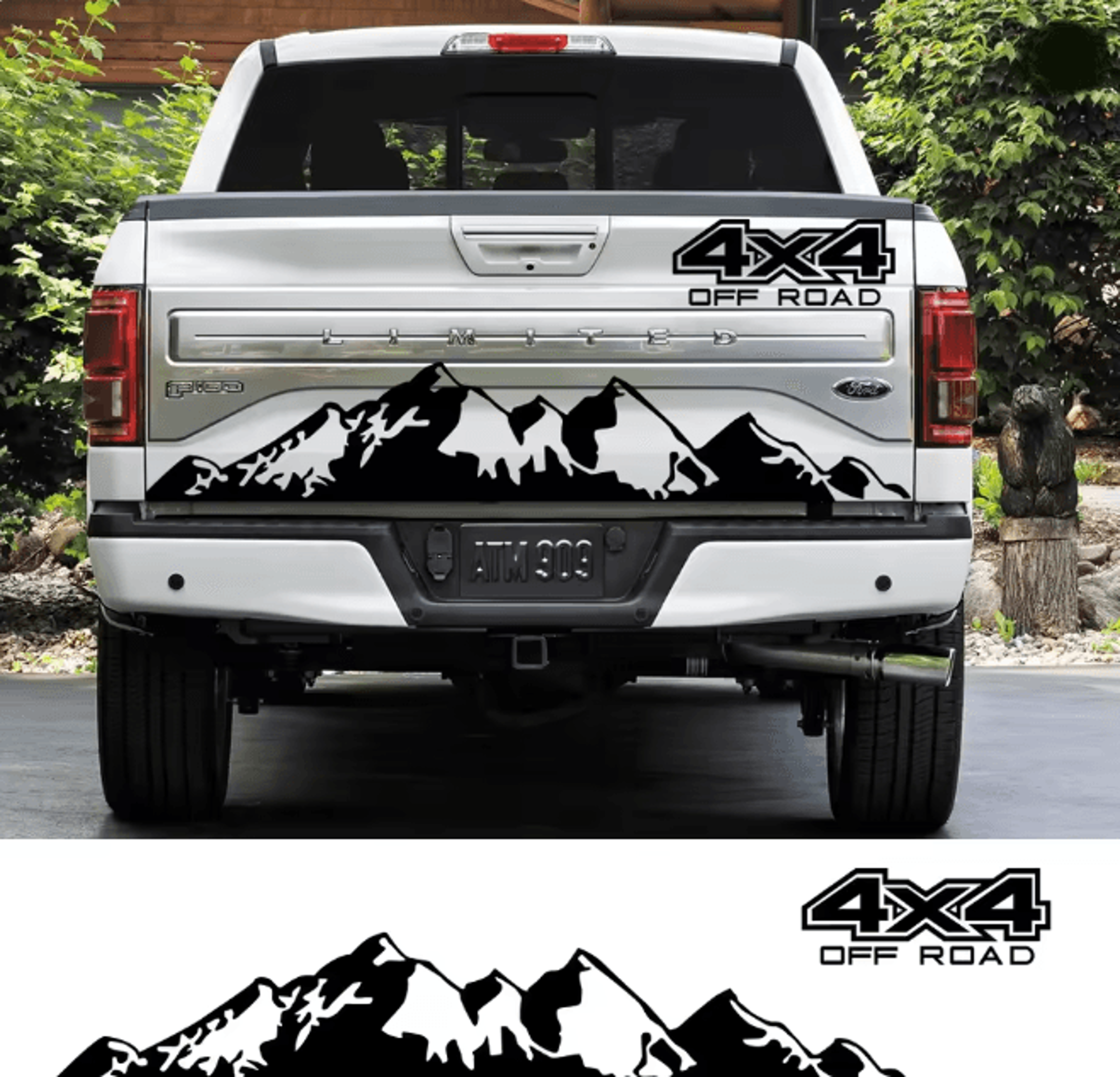 trailmark 4x4 off road vinyl car sticker pickup side graphic decal