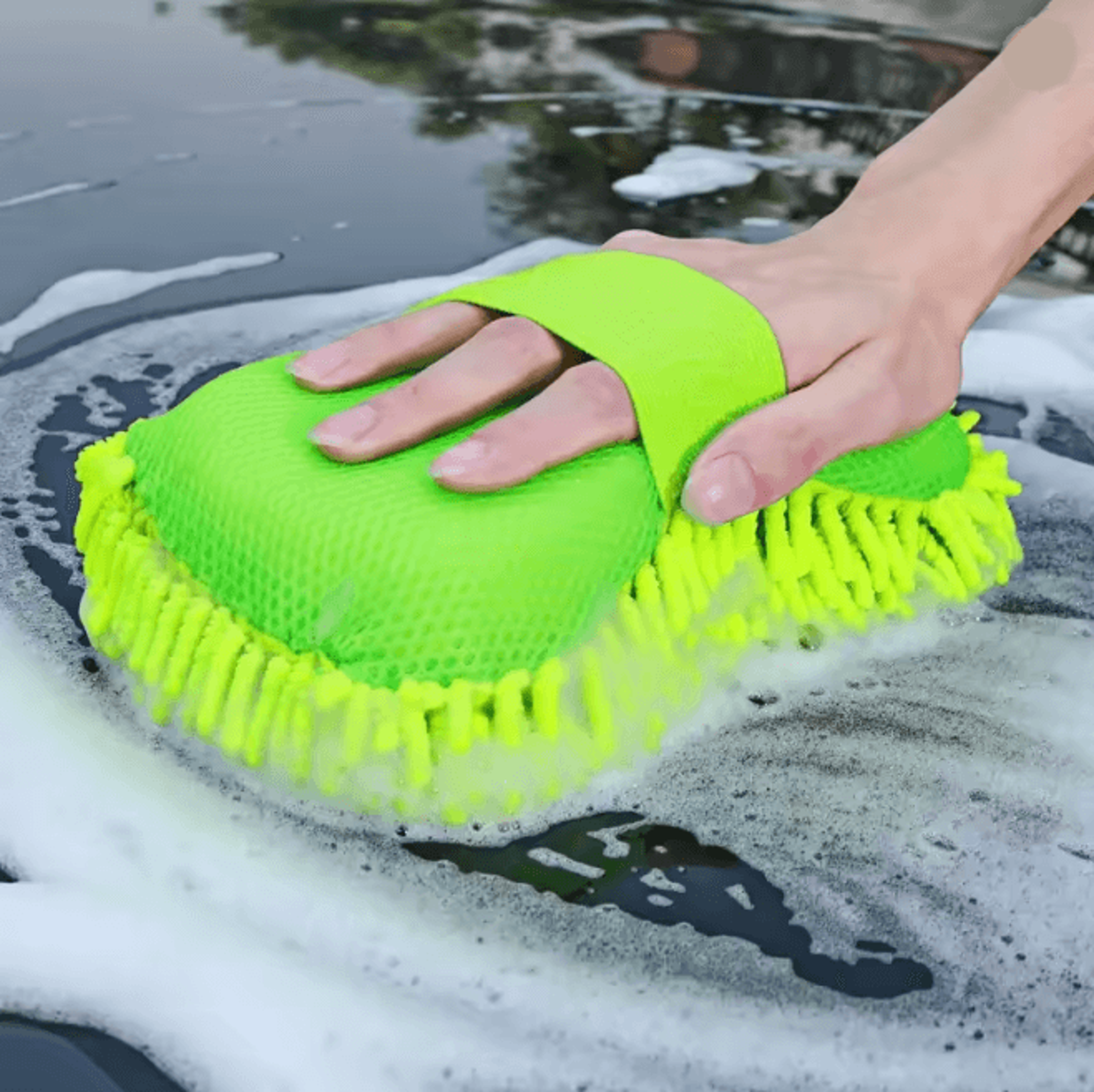 ultrasoft microfiber car wash sponge detailing glove and cleaning towel