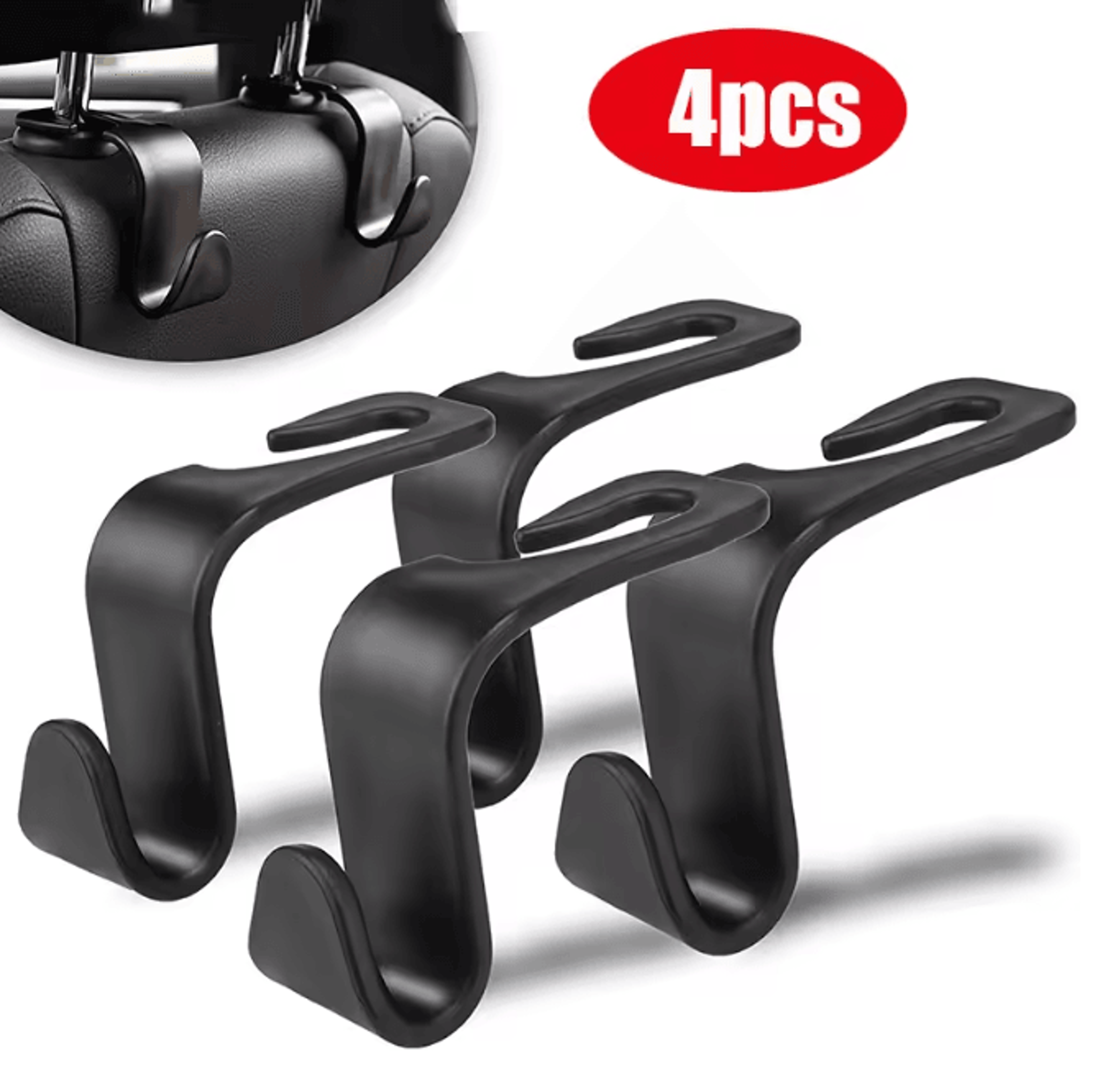 hangease car headrest hooks seat back bag organizer clips