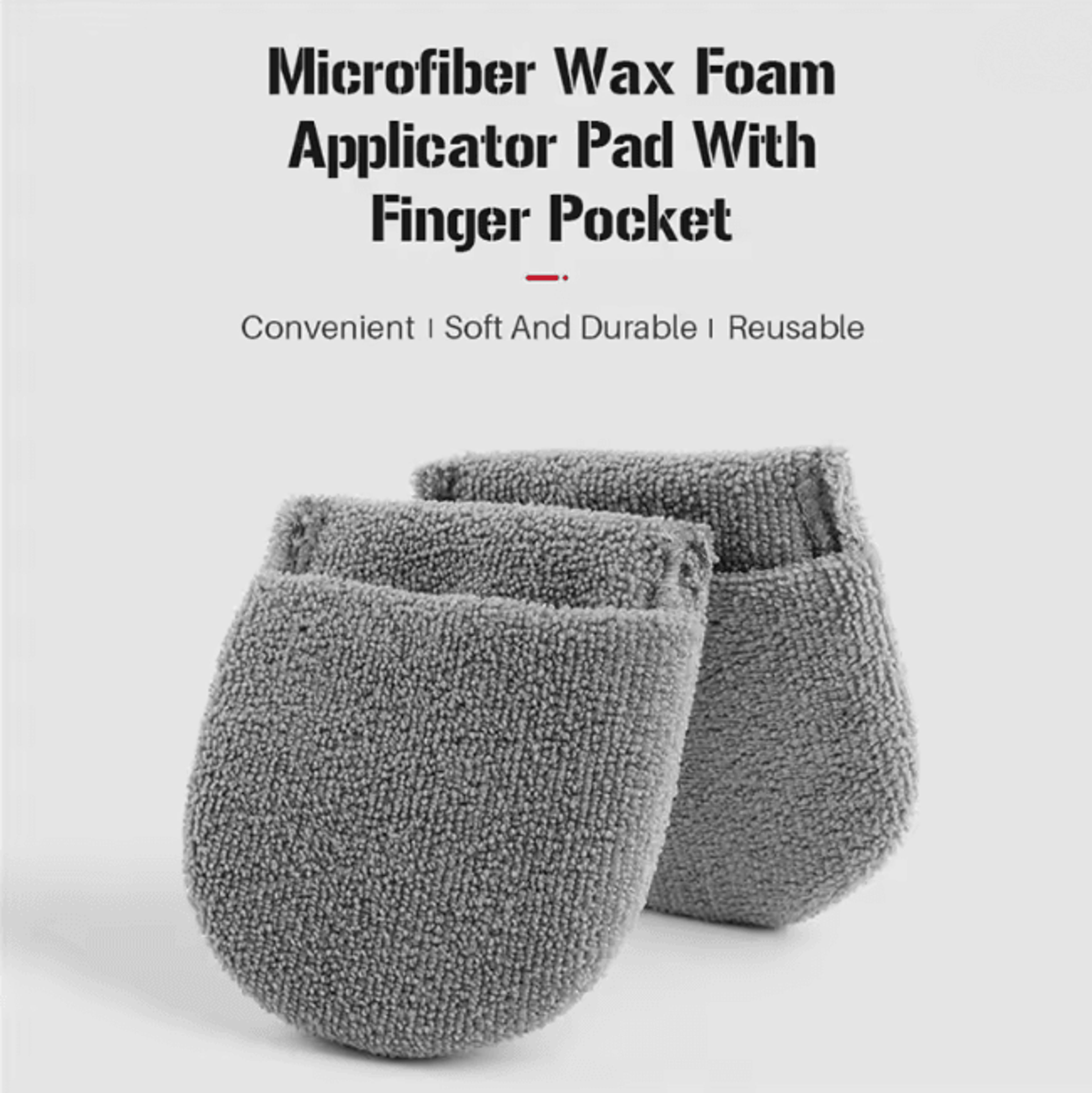 SoftTouch Microfiber Car Wax Applicator Mitts Polishing Sponge Pads