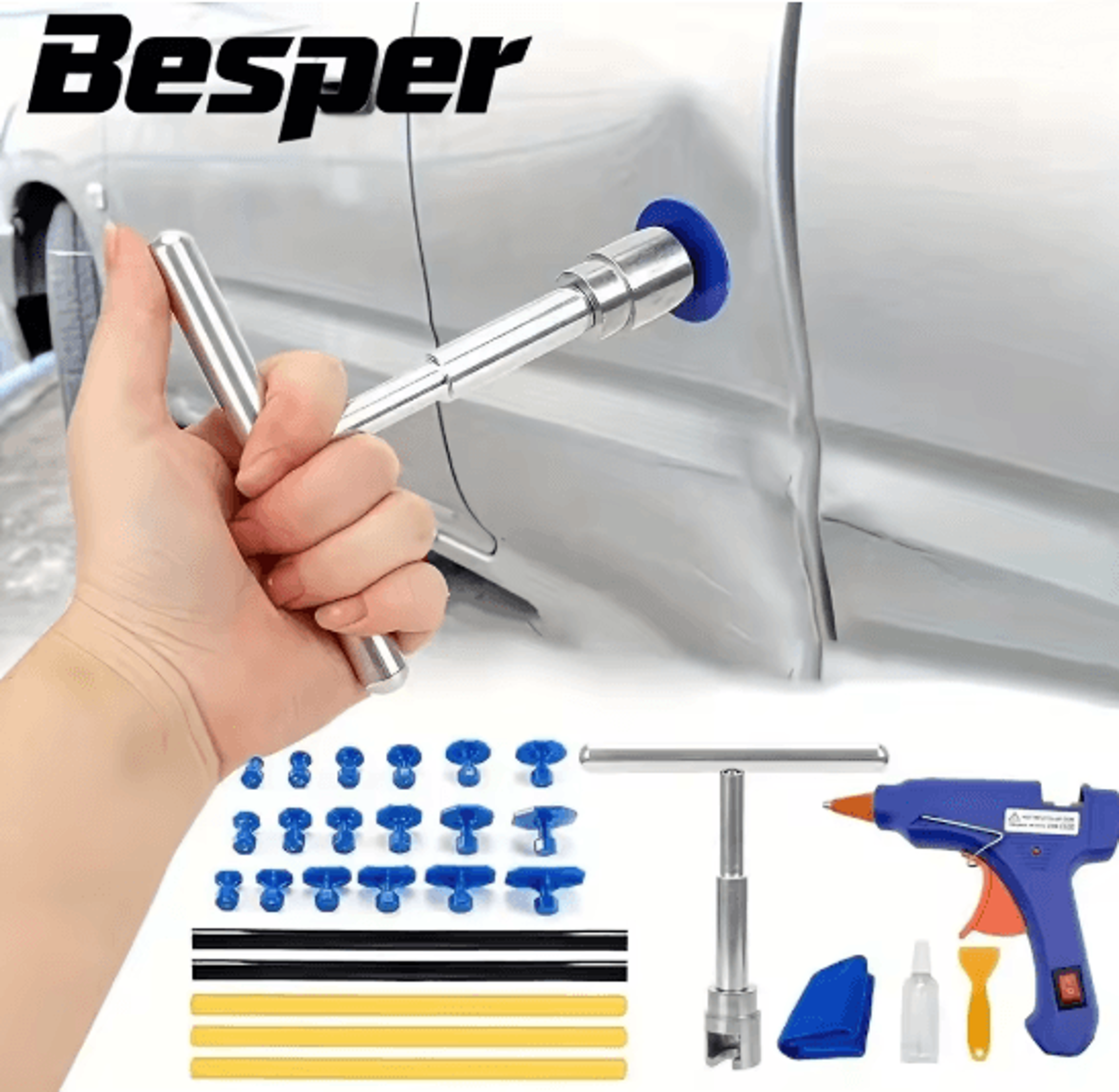 paintless dent repair tool kit car dent removal hand tool set