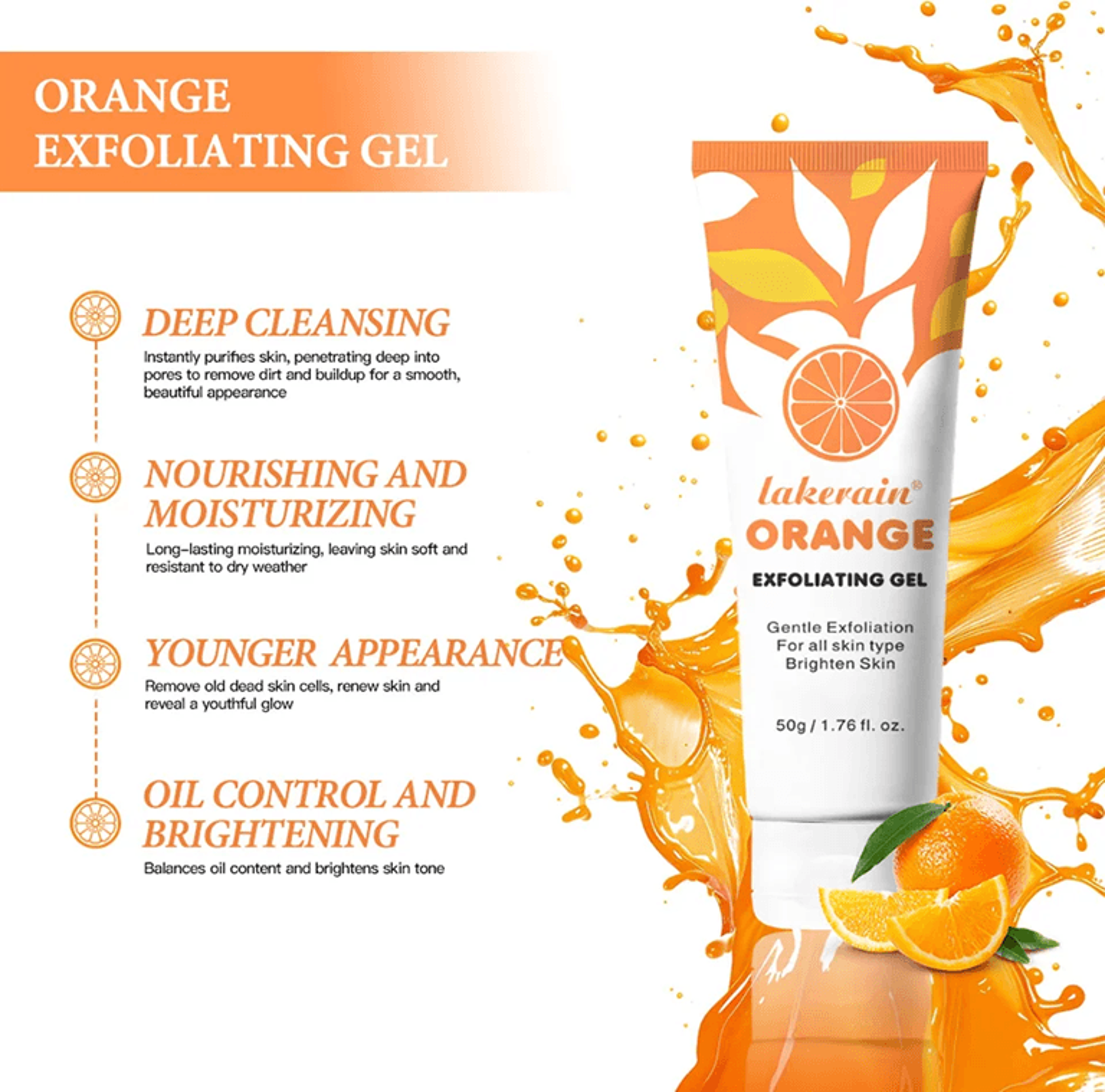 Gentle Exfoliating Gel Dead Skin Remover Brightening Peel