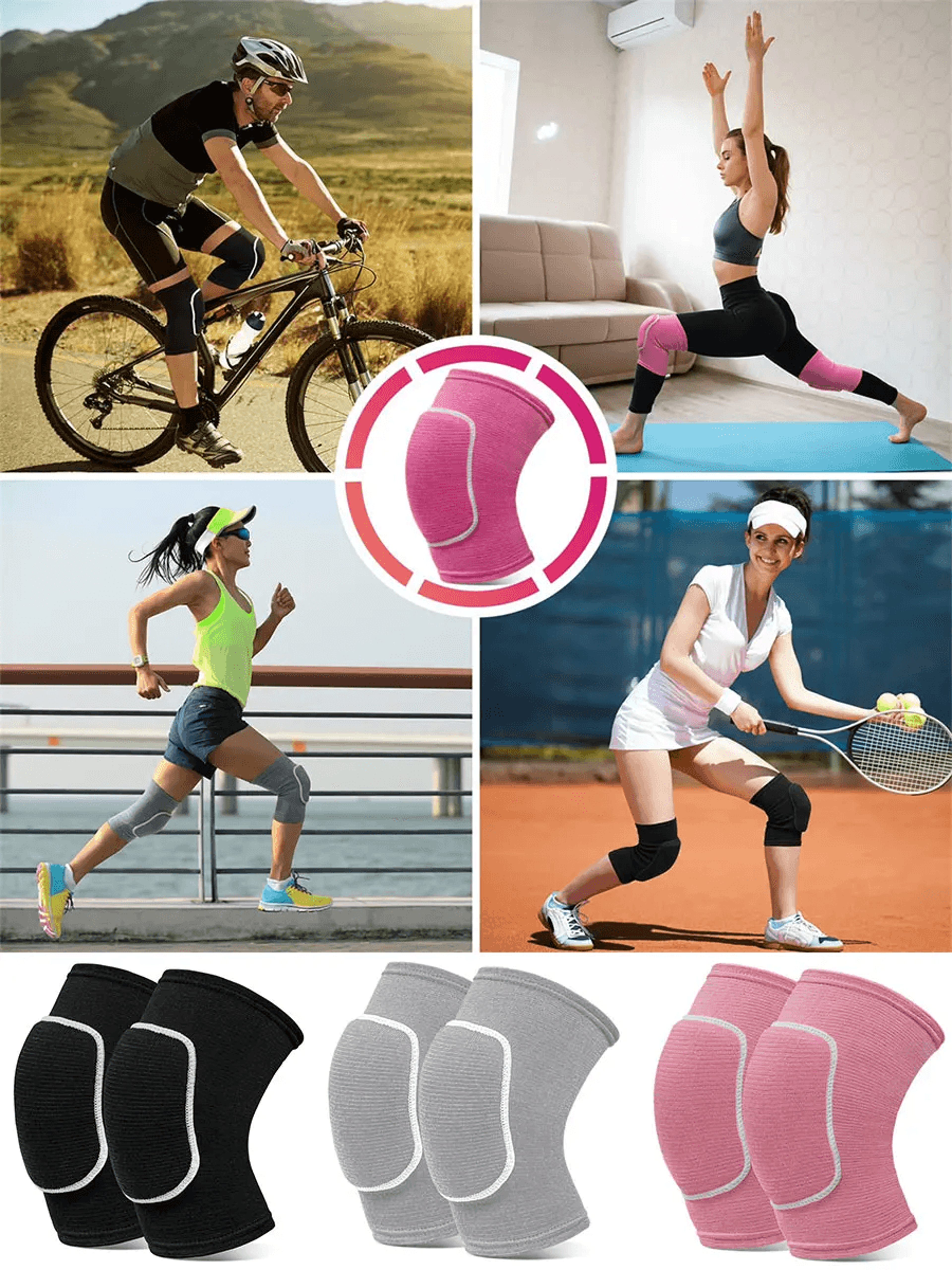 Soft Volleyball Knee Pads Breathable Knee Protection for Sports and Dance