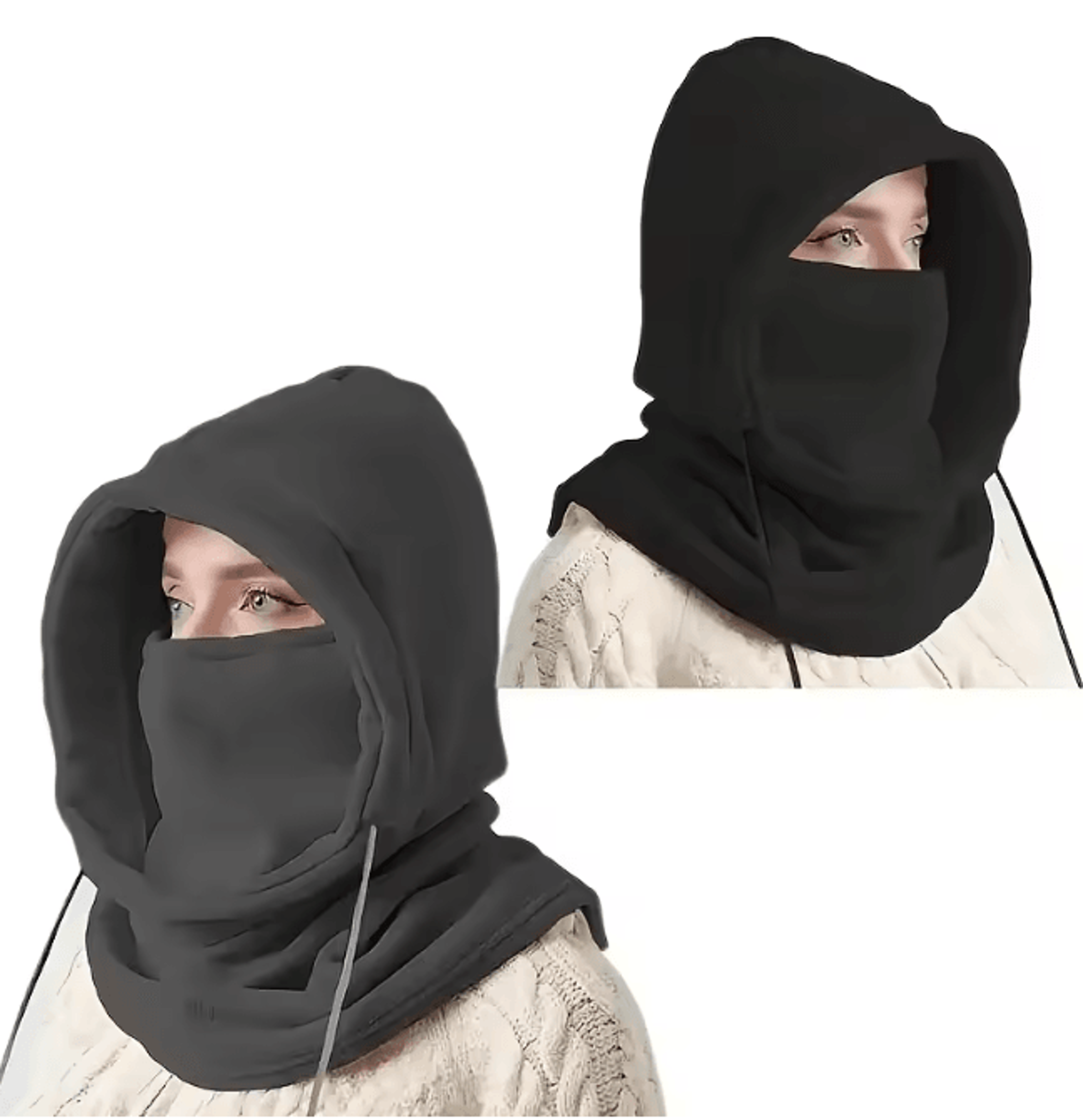 Winter Knit Balaclava Hood Windproof Warm Face Cover