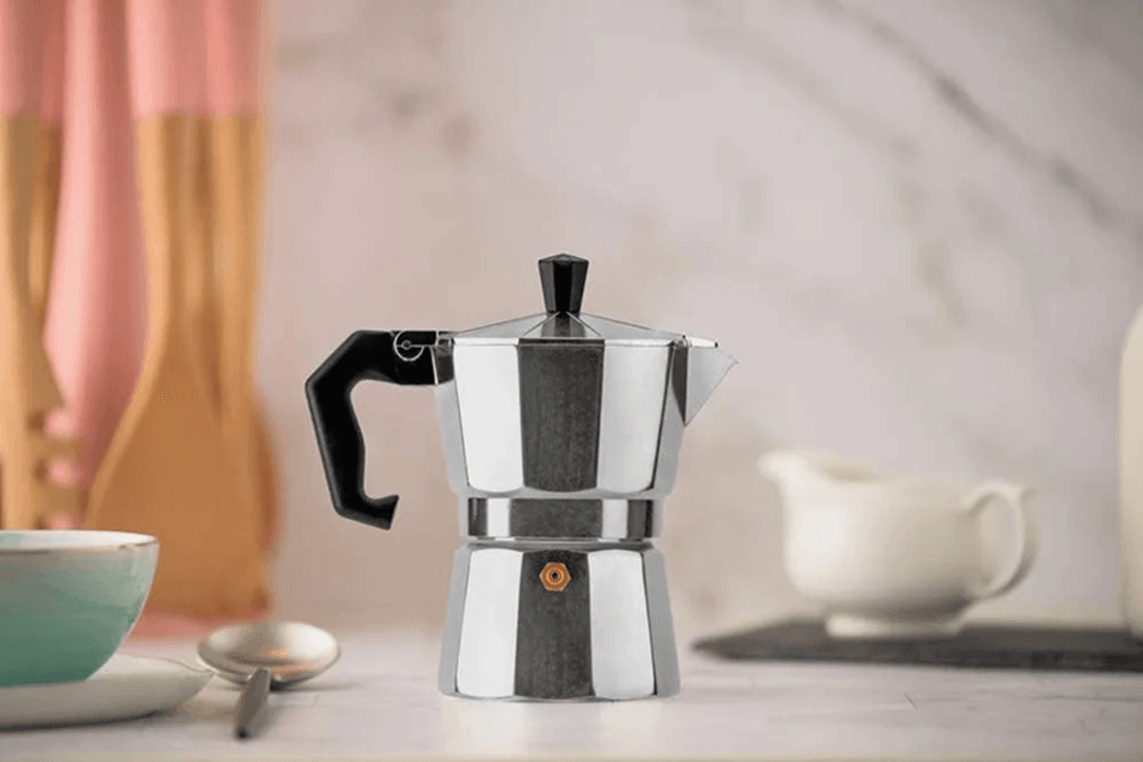 Classic Aluminum Moka Coffee Pot Italian Stovetop Brewer